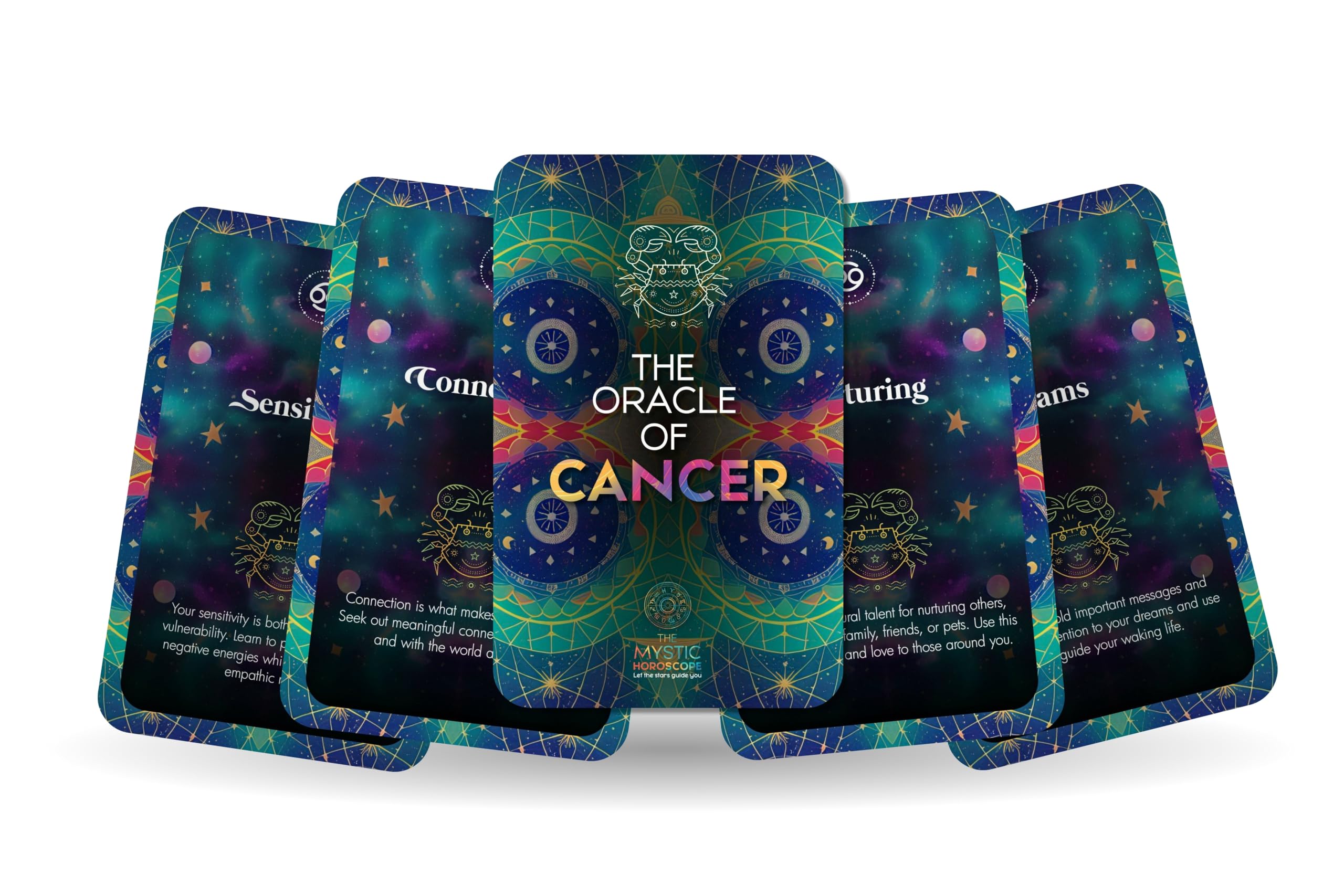 Ibiza Tarot The Oracle of Cancer - The Mystic Horoscope Oracle Cards | Fortune Telling Oracle Cards Deck for Beginners | Authentic Experience - Set of 22 Cards