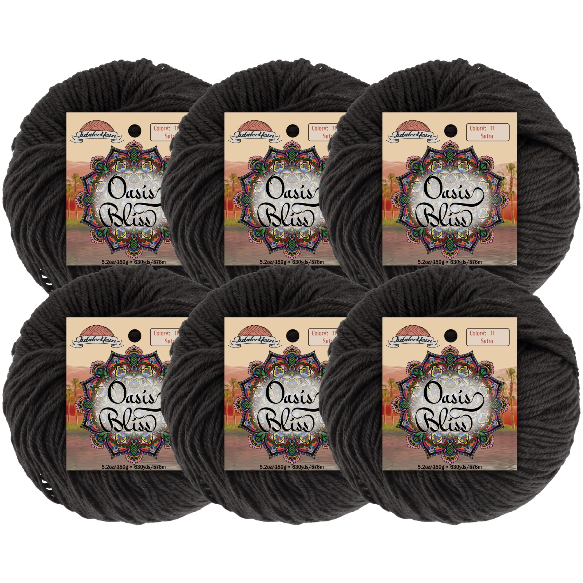 Hilo para calcetines JubileeYarn Oasis Bliss ovillos de 25g tejer calcetín fino
