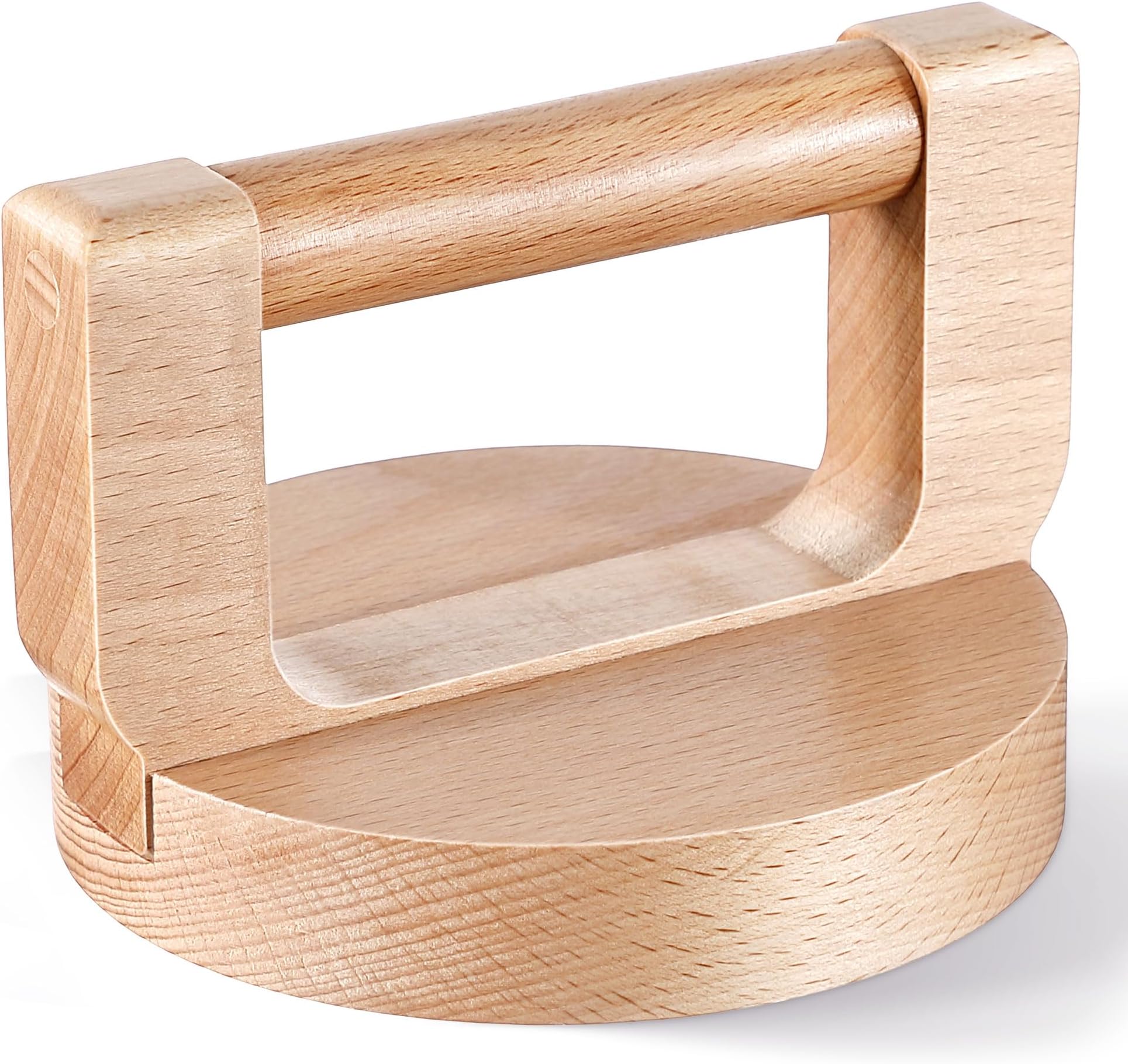 1 Pack Bamboo and Wood Baren for Printmaking, Smooth Varnished Bottom for Even Pressure, Ergonomic Handle for Comfortable Use, Ideal for Block Printing, Linocut, Crafting, Scrapbooking
