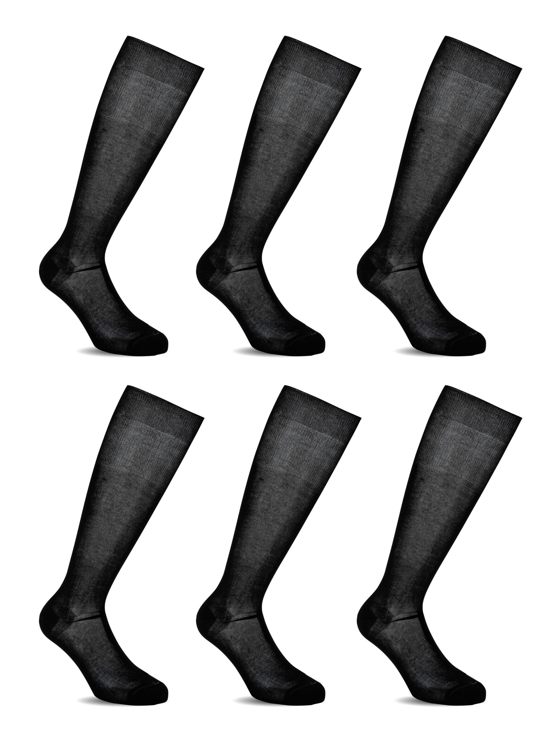 LANCETTI - 12 Paia di Calze Classiche Eleganti e Lunghe per Uomo in Pregiato Cotone Filo di Scozia - Vari Colori Disponibili