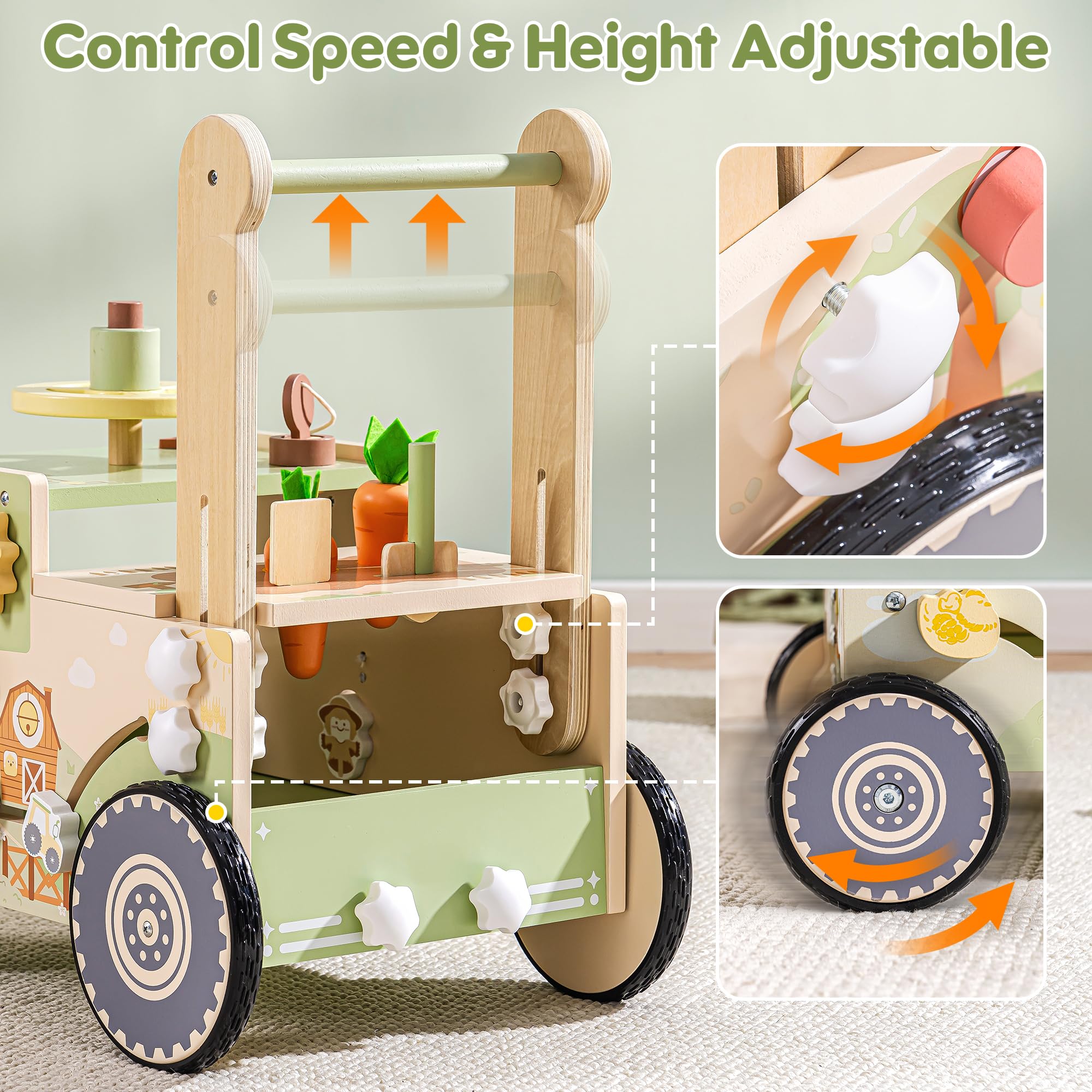 ROBOTIME Chodzik drewniany Farm Green WRP34