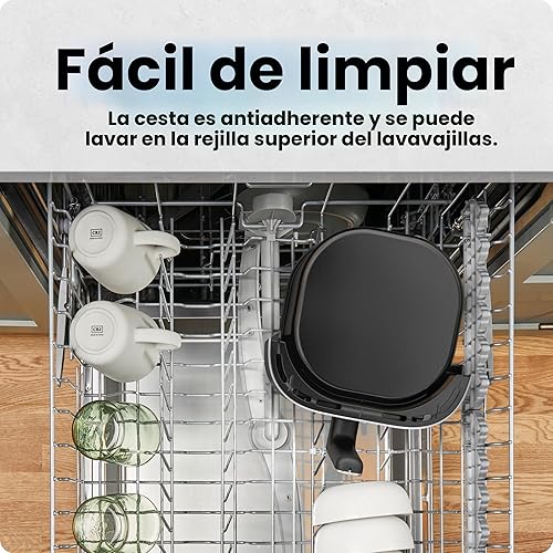Miniatura 6 de Chefman Freidora de aire  Freidora de aire compacta de 4 QT para comidas rápidas y fáciles, cuenta con tecnología Hi-Fry para mayor crocancia,