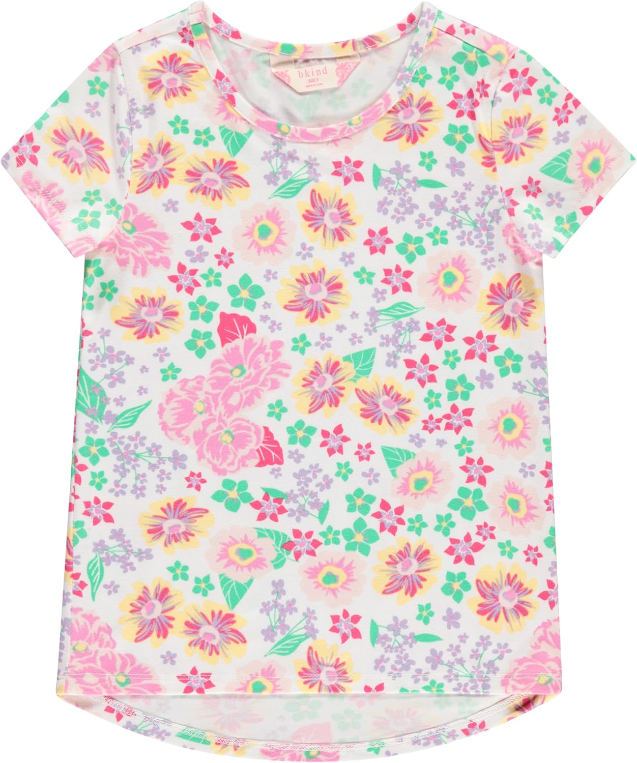 BTween Girls 4-Piece Summer Tops | Fashionable Short Sleeve T-Shirt | Casual Daily Shirt for Kids - Assorted Colors - Image 6