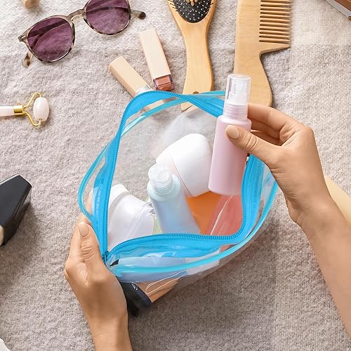 Miniatura 7 de Neceser aprobado por la TSA, Negro + rosa + azul., Claer