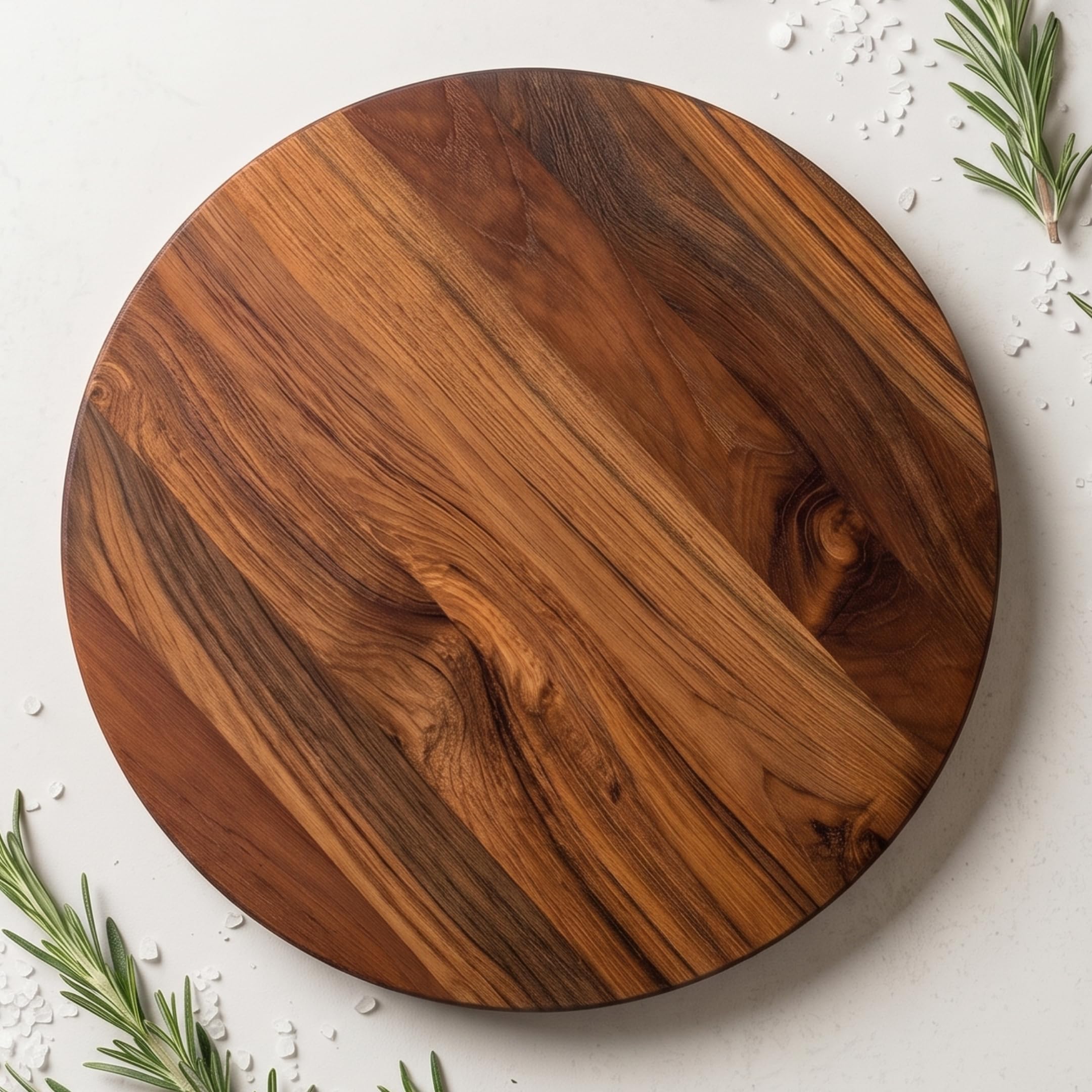 Teakwood Cutting Board - 11.5 Inch Round -1