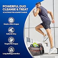 Vista 6 de Hermon Kit de jabón y aerosol antifúngico para picazón deportista potente tratamiento de aerosol antifúngico y jabón para la picazón deportista