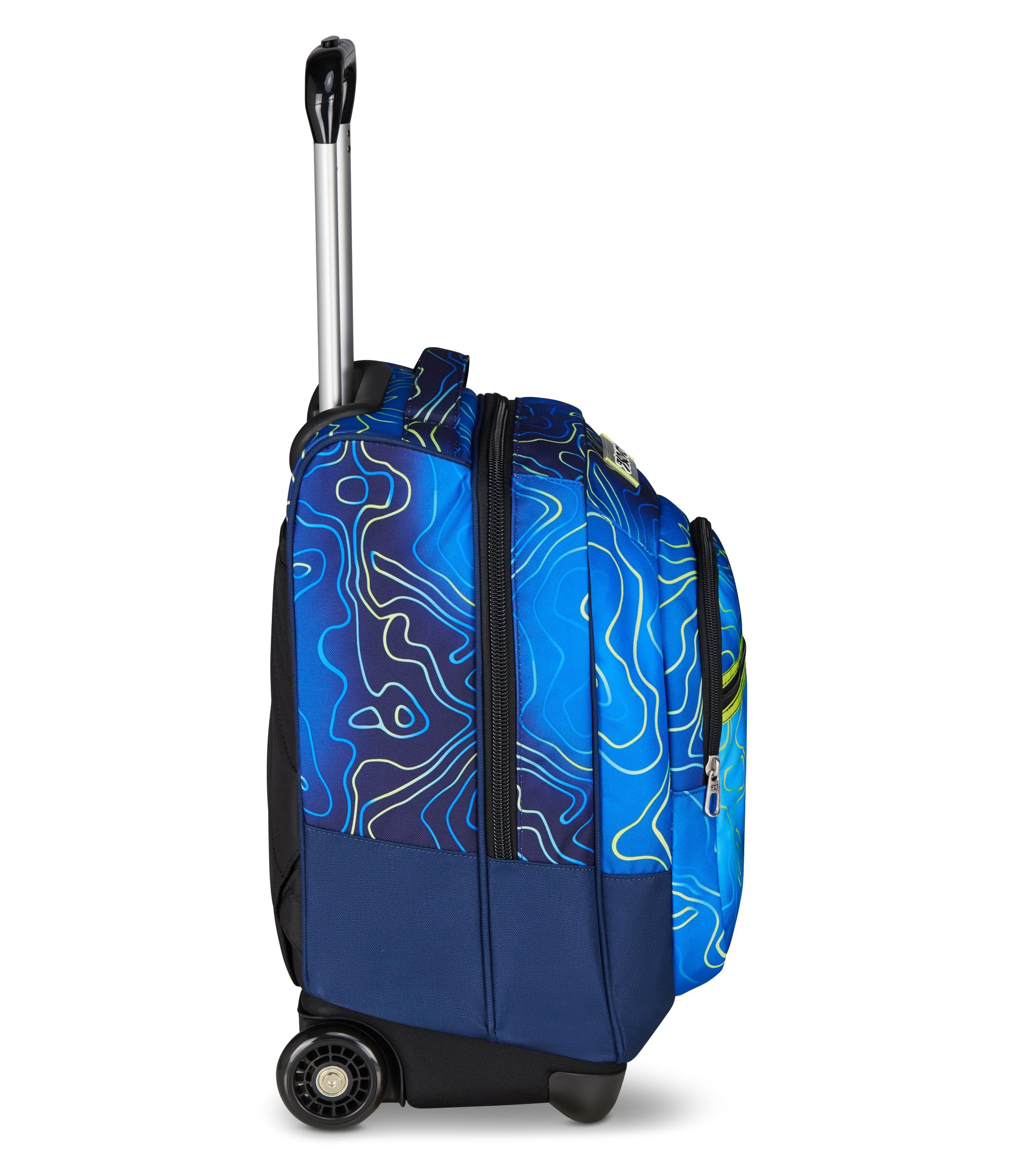 Seven Zaino Trolley, Scuola Elementare, Doppio Uso, Doppio Scomparto, Spallacci a Scomparsa, Bambino, Nuanced Blue, blu/azzurro