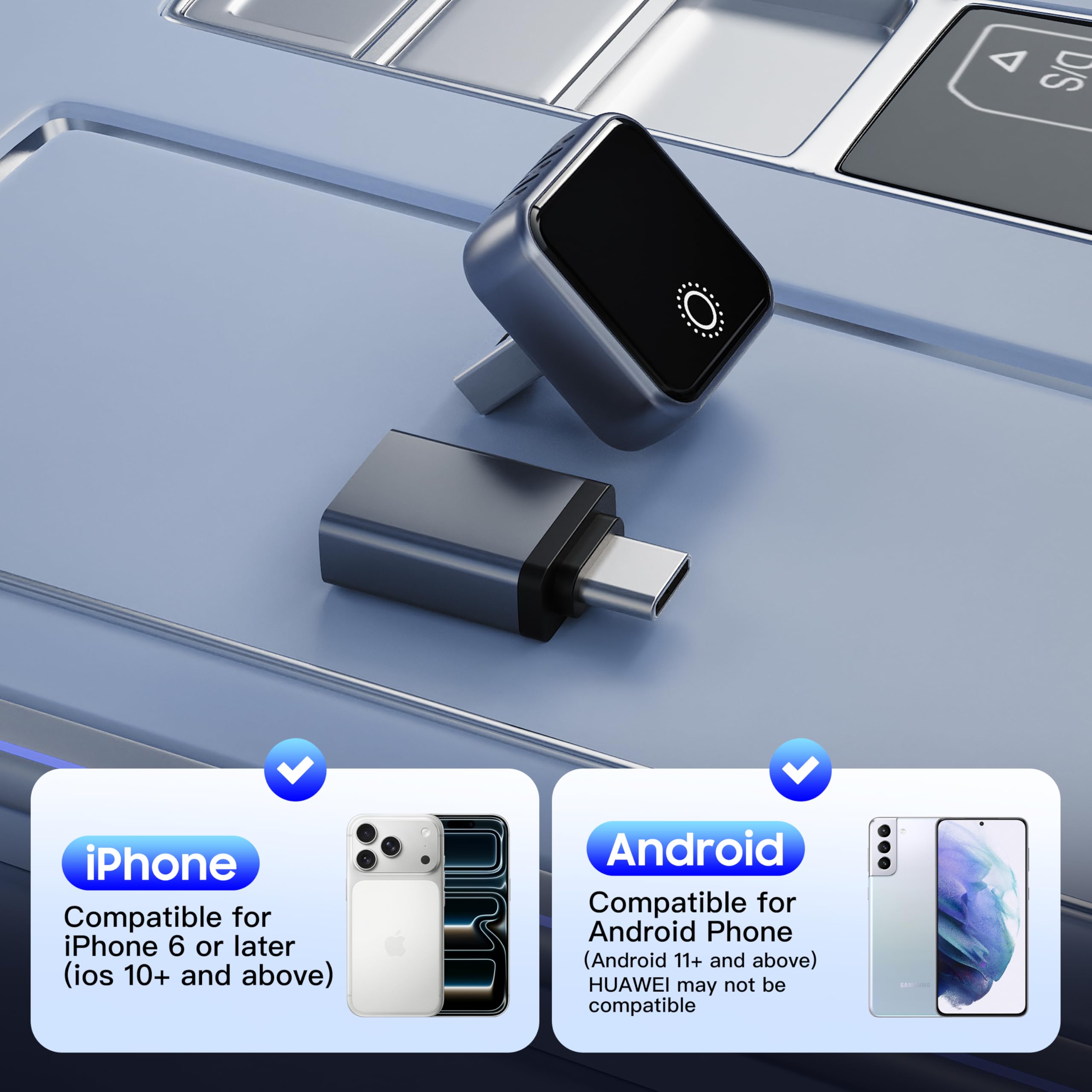 Amazon.com: 2026 Upgraded 2in1 Mini Wireless CarPlay & Android