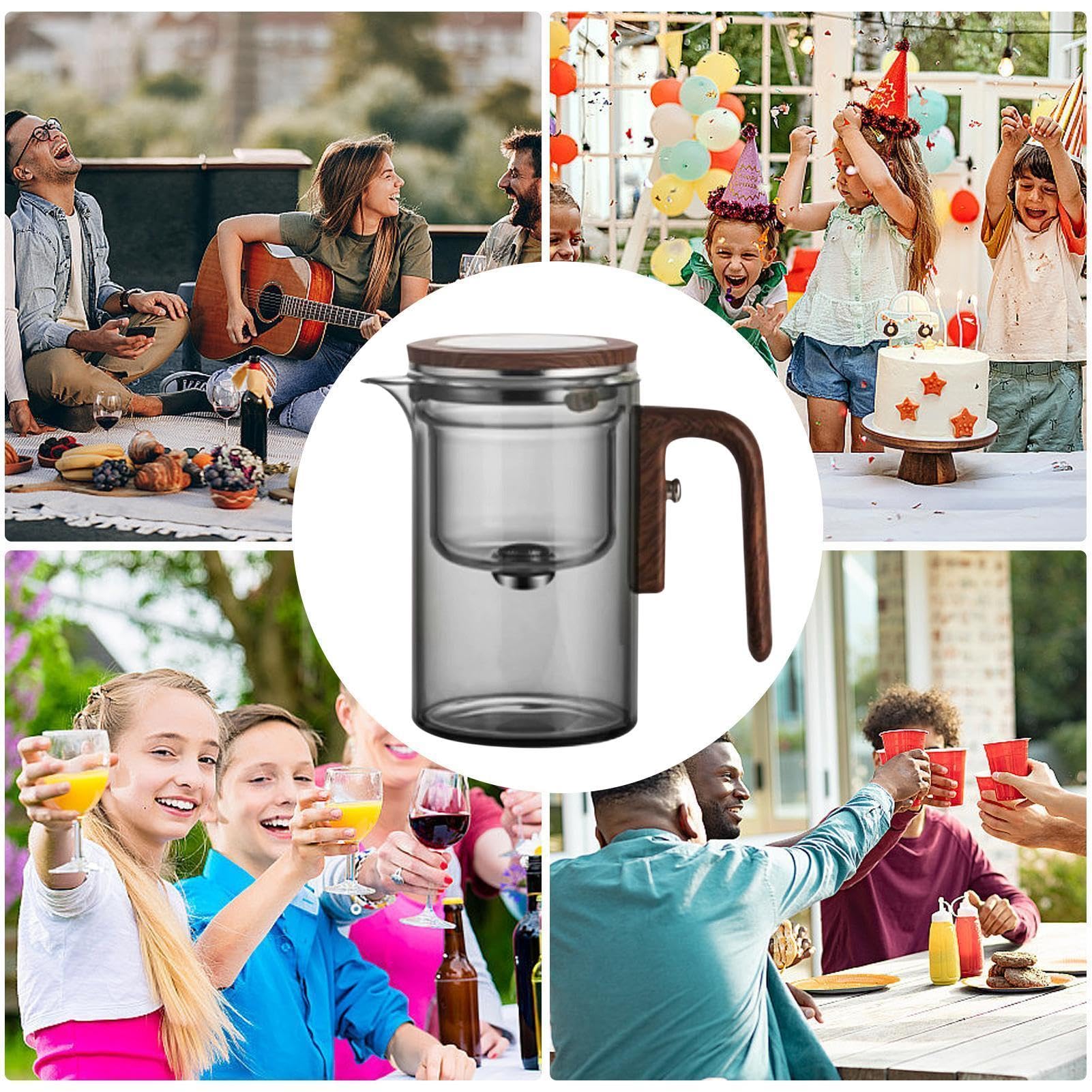 de vidrio 600ml, infusor de té té, preparación de hojas sueltas
