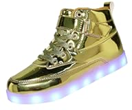Kids LED Light up Shoes USB Charging Flashing High-top Sneakers for Boys and Girls Child Unisex