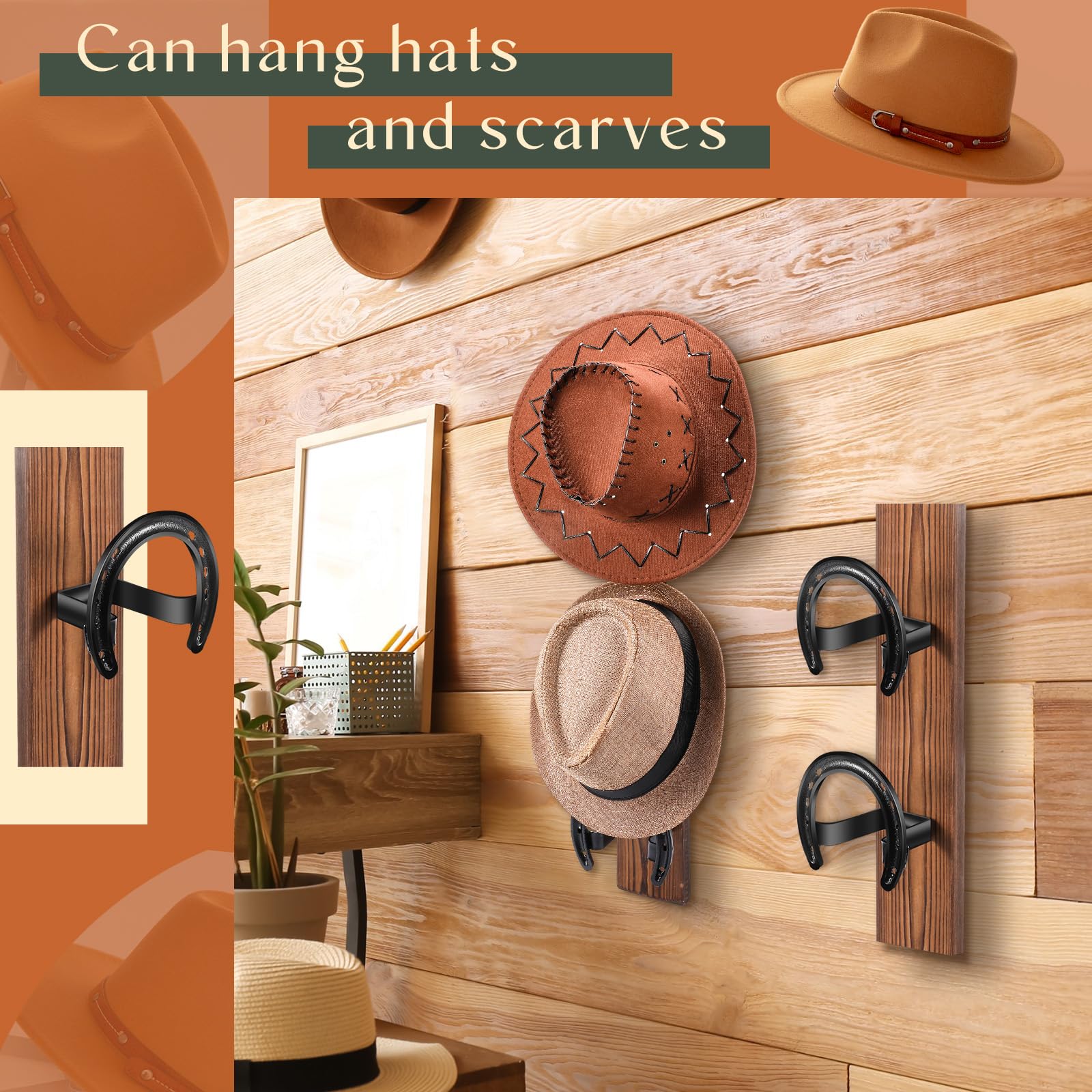 Western Double Cowboy Hat Rack Cowboy Hat Racks