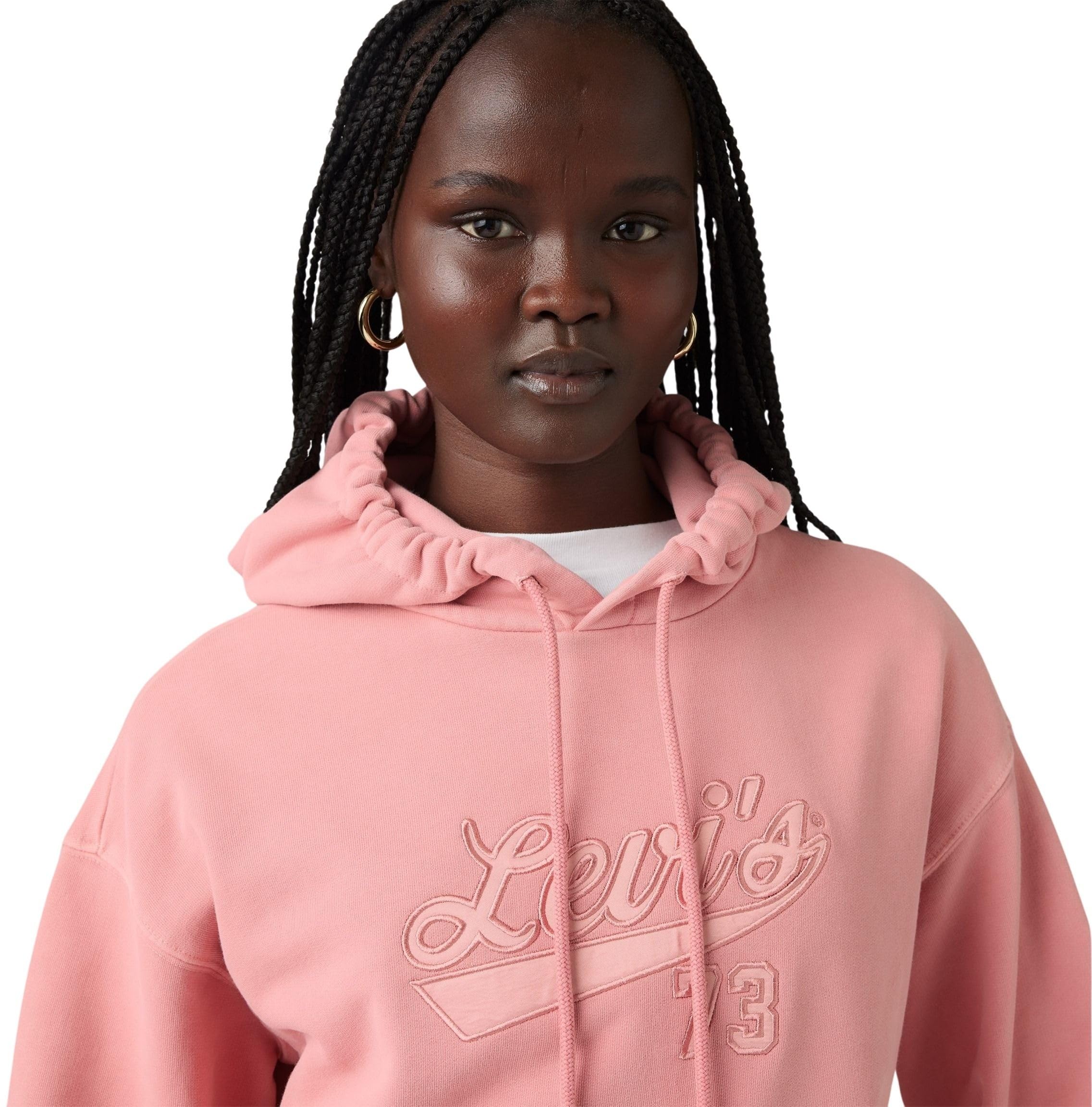 Levi's Mujer Sudadera Graphic Heritage de algodón con Bolsillo de Canguro