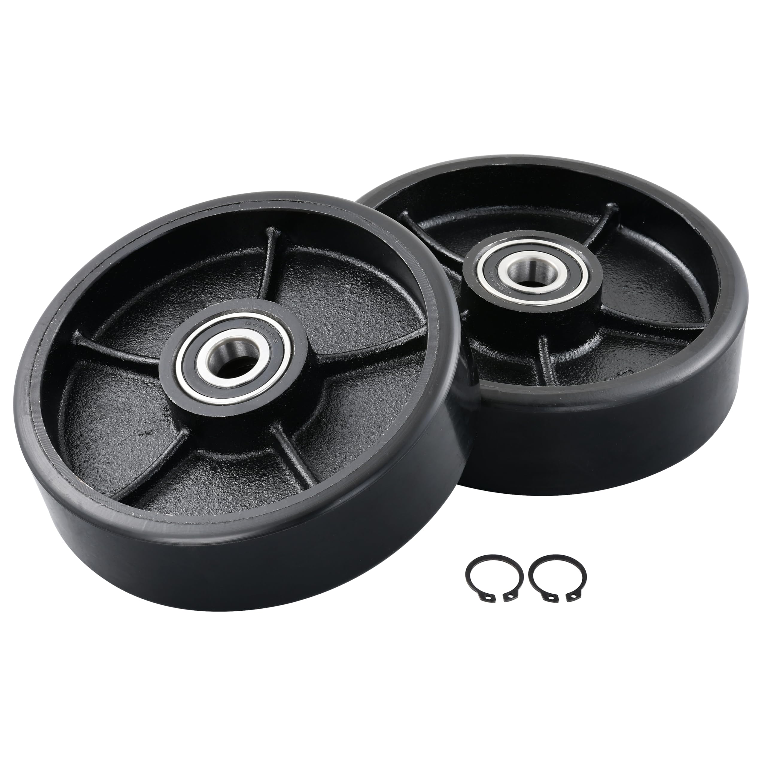 7x2" Steering Wheels for Pallet Jacks - Poly Black — Amazon image 3
