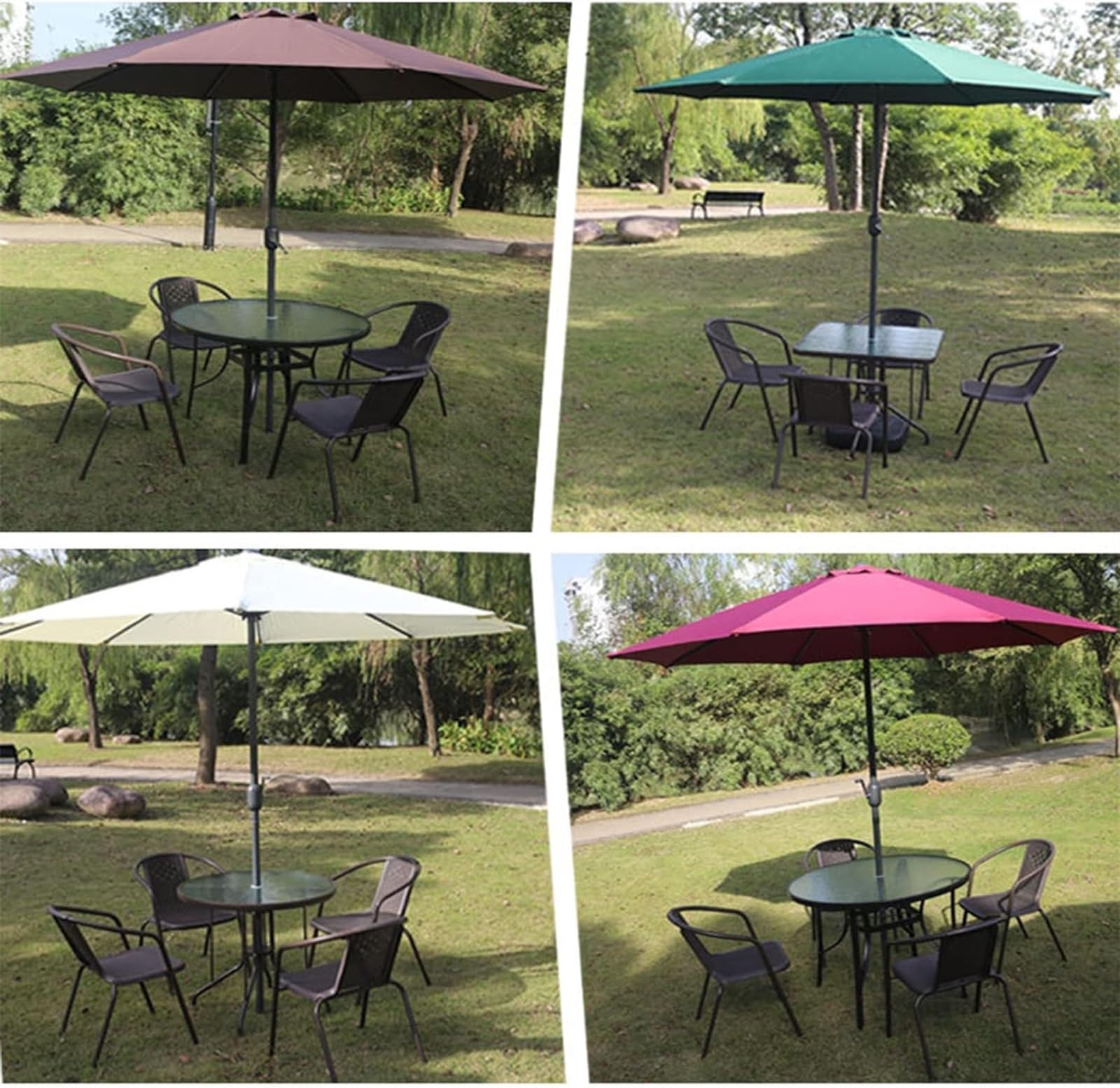 Prosty Parasol, Parasol Plażowy Przenośny Parasol Parasol Z Regulowanym Pochyleniem Parasol Bez Podstawy Ogrodowy Parasol