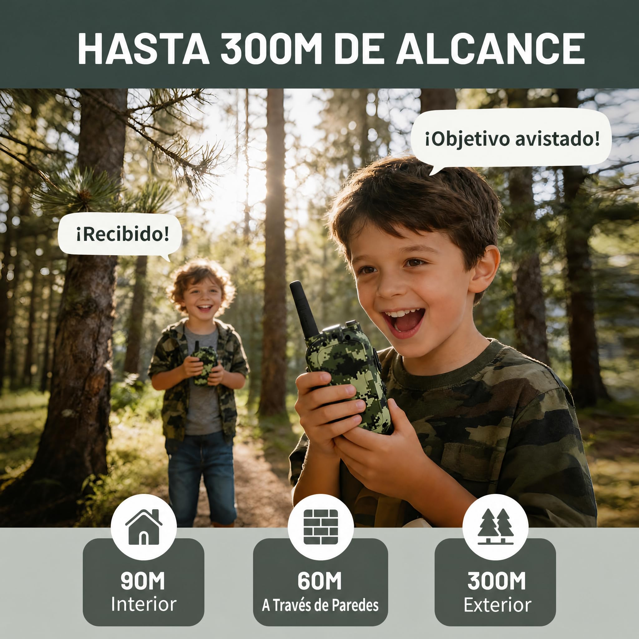 Kids Video Walkie Talkies, Camuflaje