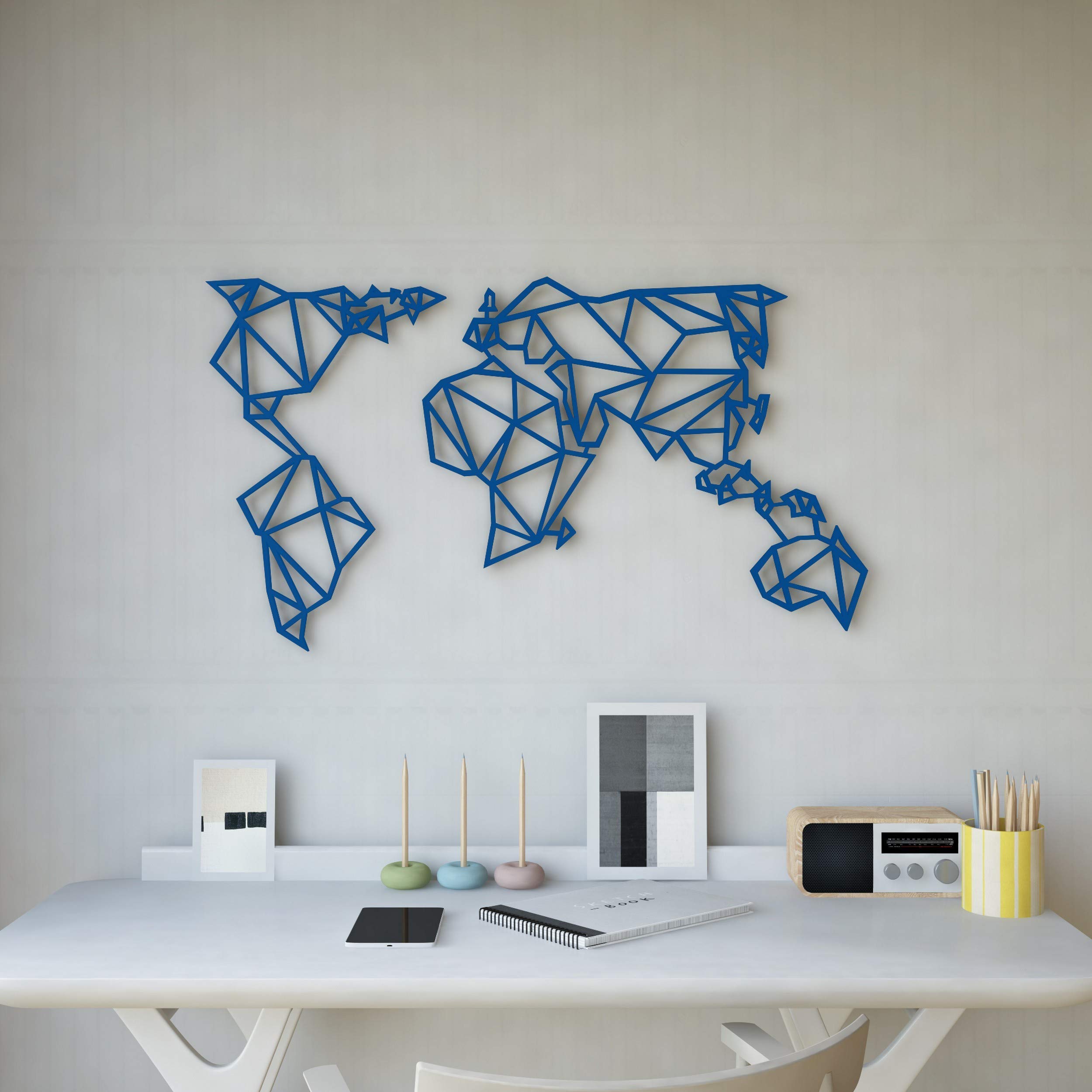 Décoration Murale Bleu Homemania pour Habiller un Grand Mur Blanc