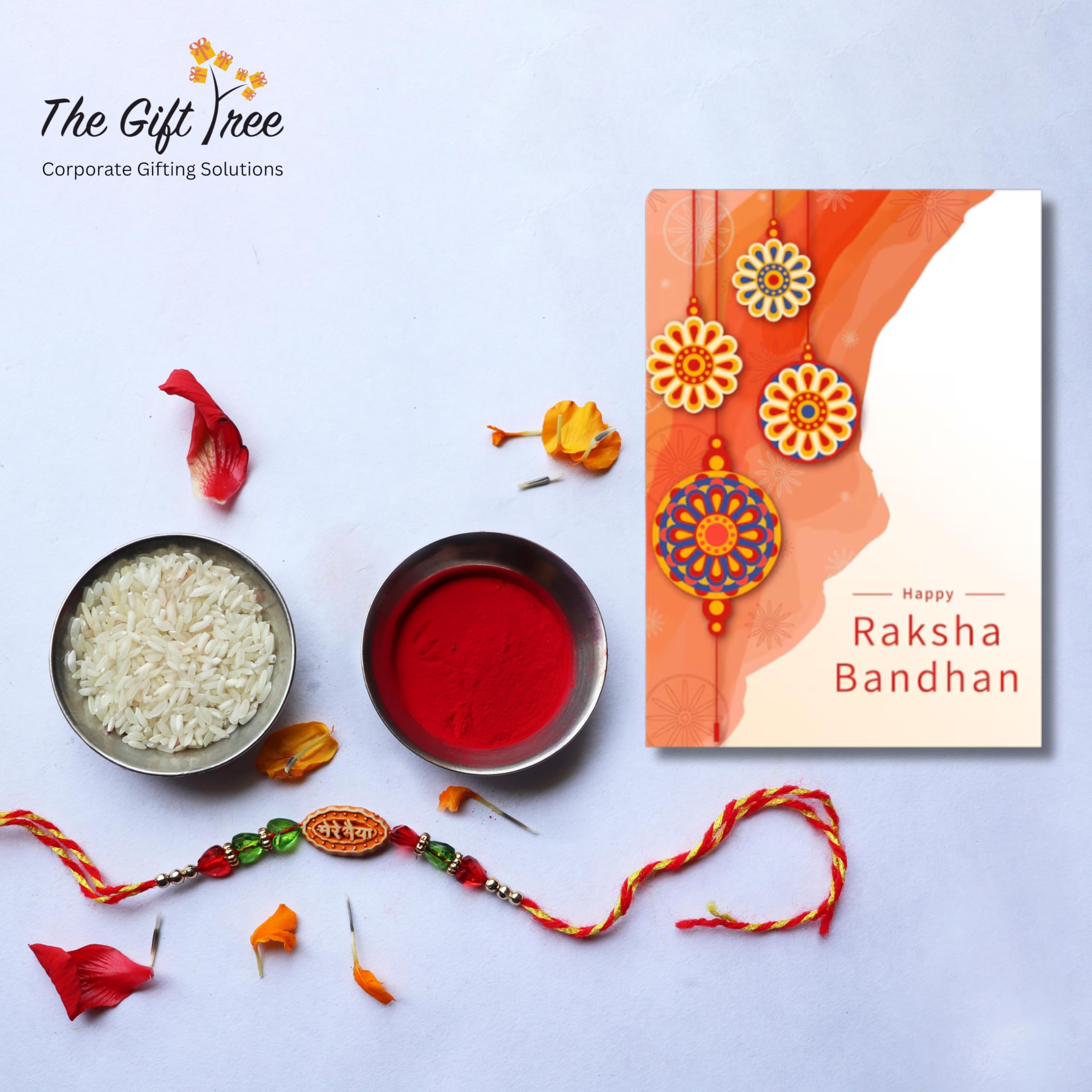 The Gift Tree Rakhi Combo with Brittle, Wafer & Chocolates – Sweet Box for Friends, Family & Corporate Use 1