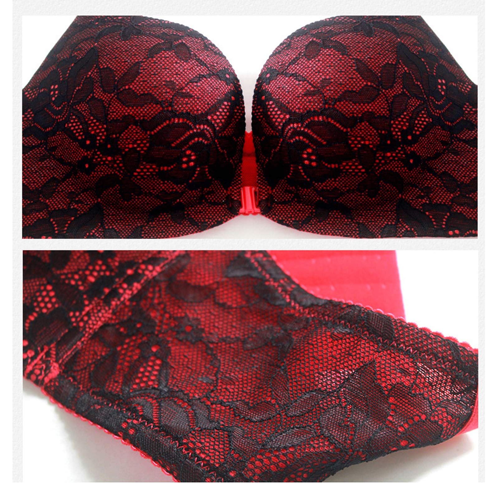 Amazon.co.jp: フロントホックブラ ノンワイヤー 谷間 ブラ セクシー