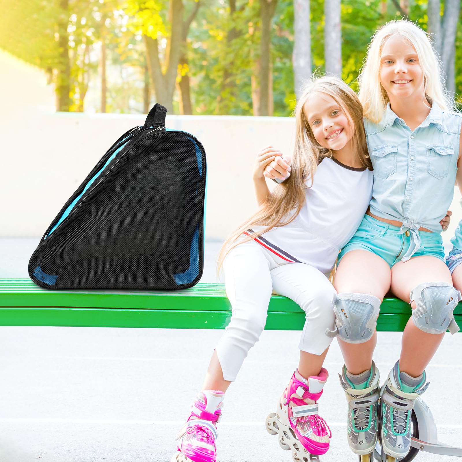 Drfeify Sac De Patins à Glace Sac à Patins épaissi 3 Couches Triangle