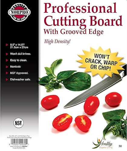 Miniatura 5 de Norpro Tabla de cortar profesional, 14.5 in x 8.5 in