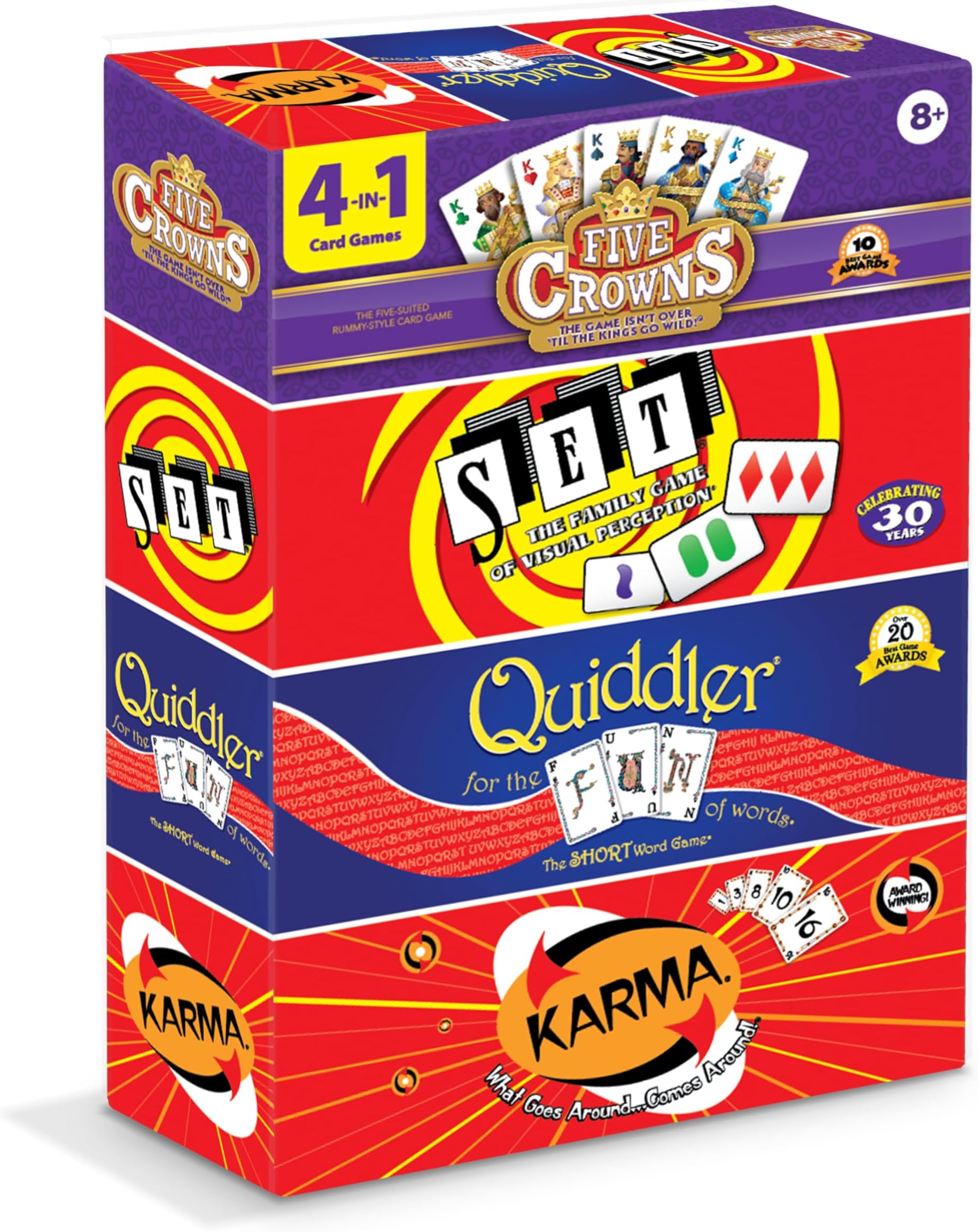 Five Crowns 4 Pack Bundle Card Games for Kids