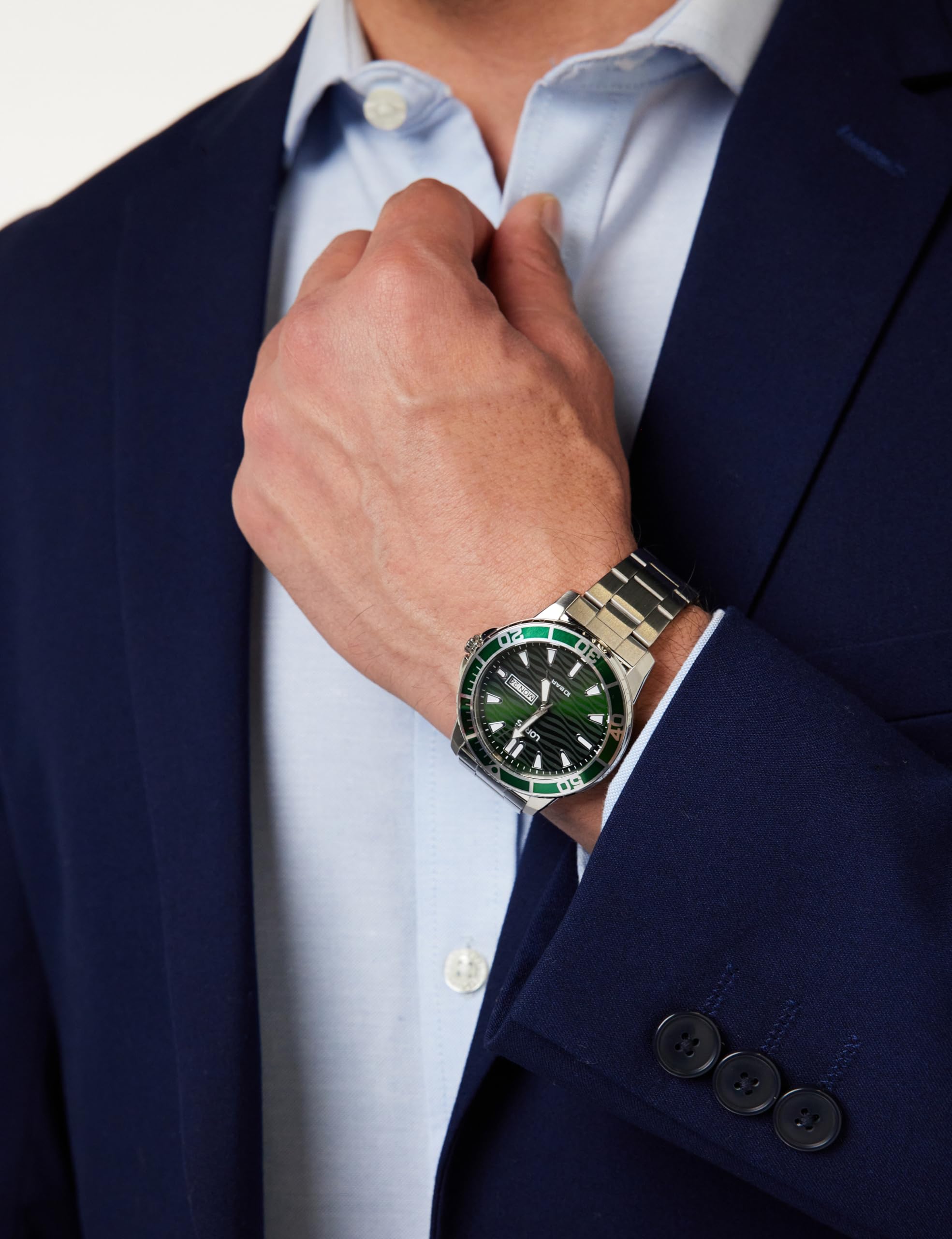 Lorus Herren Uhr Analog Edelstahl mit Metallband RH359AX9