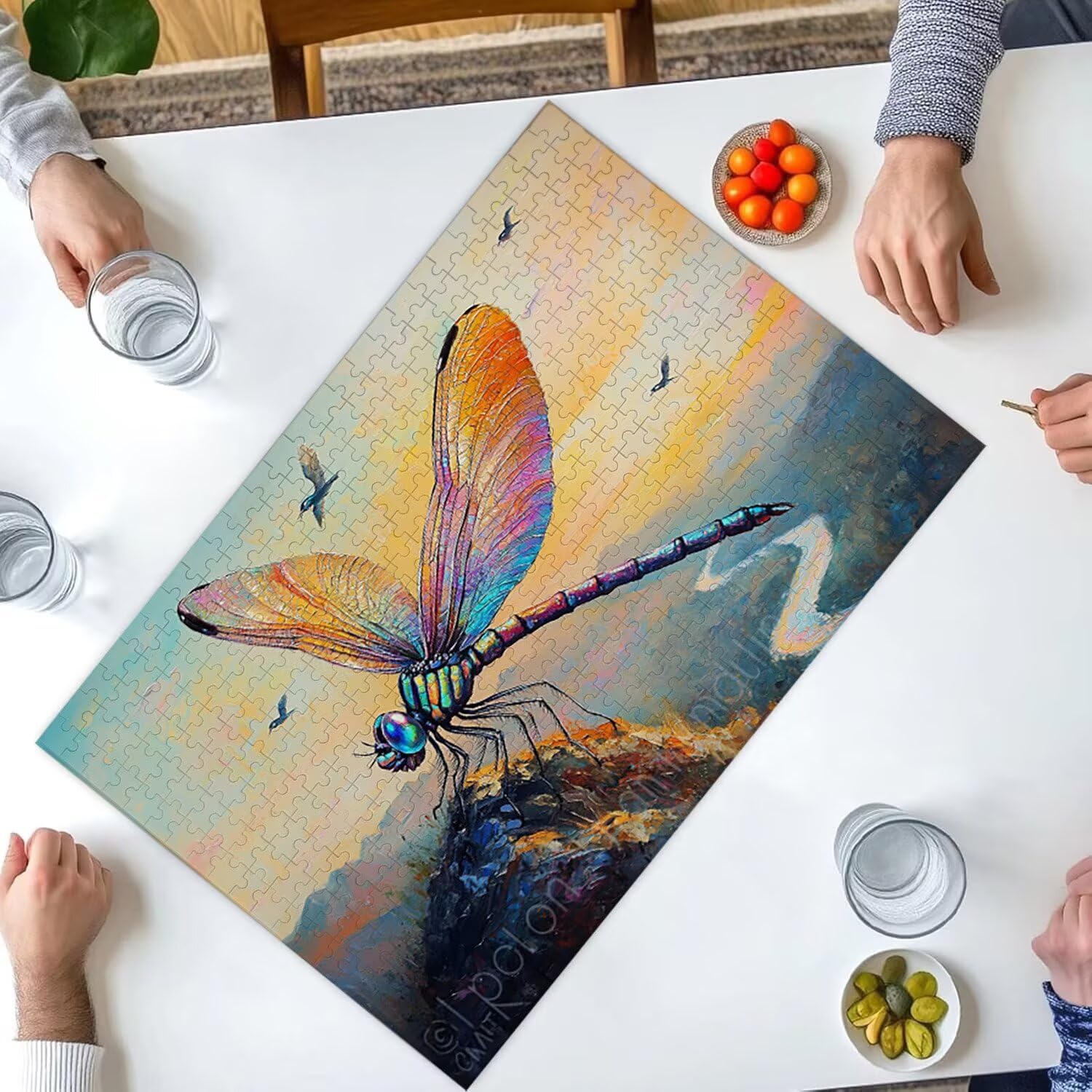 1500 Pezzi di Puzzle, libellula1500 Pezzi di Puzzle per Adulti, Regalo di Anniversario, Regalo di Natale, Decorazione Della Casa, Prevenzione Della Degenerazione Cerebrale Negli Anziani v-681