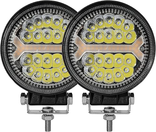 Miniatura 9 de LED Work Light Bar for Truck - LUXBANG Round Off Road Fog Driving Lights, Led Strobe Lamp Pods Beam for Pickup Trucks ATV UTV SUV RV Jeep Car