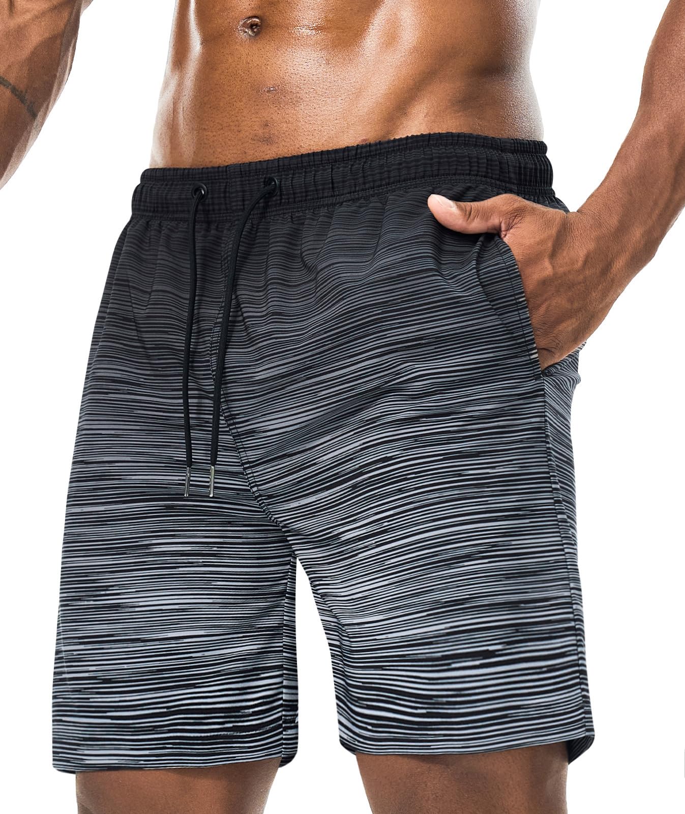 Bañador Hombre Shorts de Baño para Natación Secado Rápido Hidrófugo Surferos con Forrado Hawaianos Vacaciones
