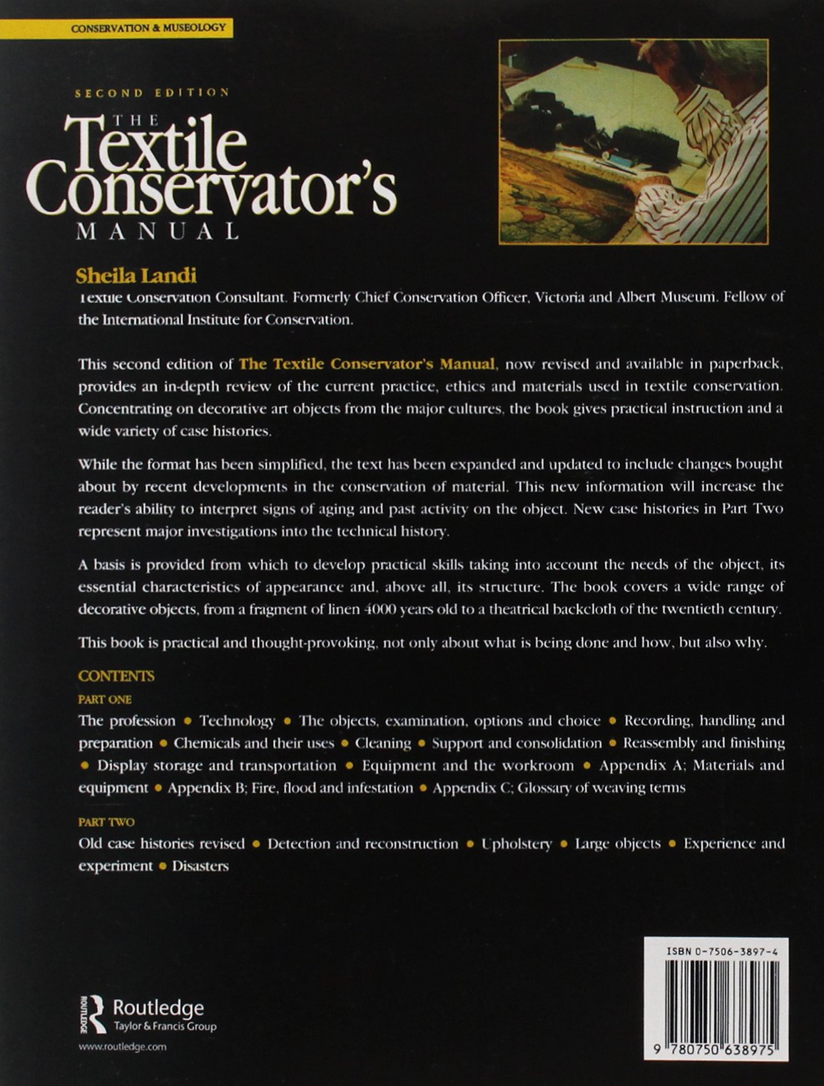 Textile Conservator's Manual (Butterworth-Heinemann Series in Conservation and Museology)