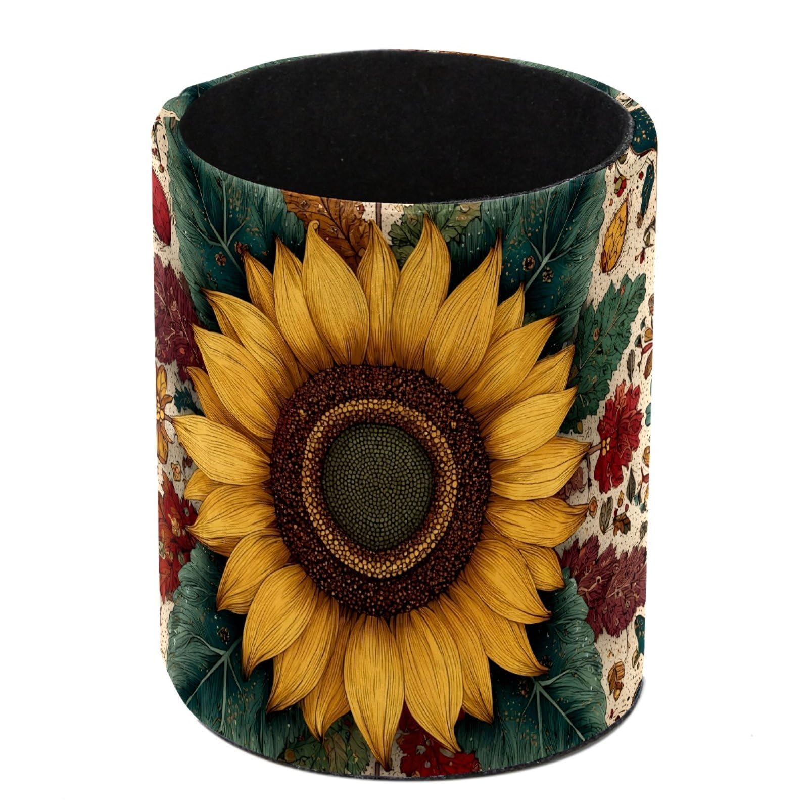 FWJZDSP Sunflower Pencil Cup Pen Organizer Makeup Brush Holder for Office Home Countertop Desk Accessory Storage