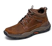 USA Men&apos;s Respected-Boswell 204454 Mid Top Leather Moc Toe Lace Up