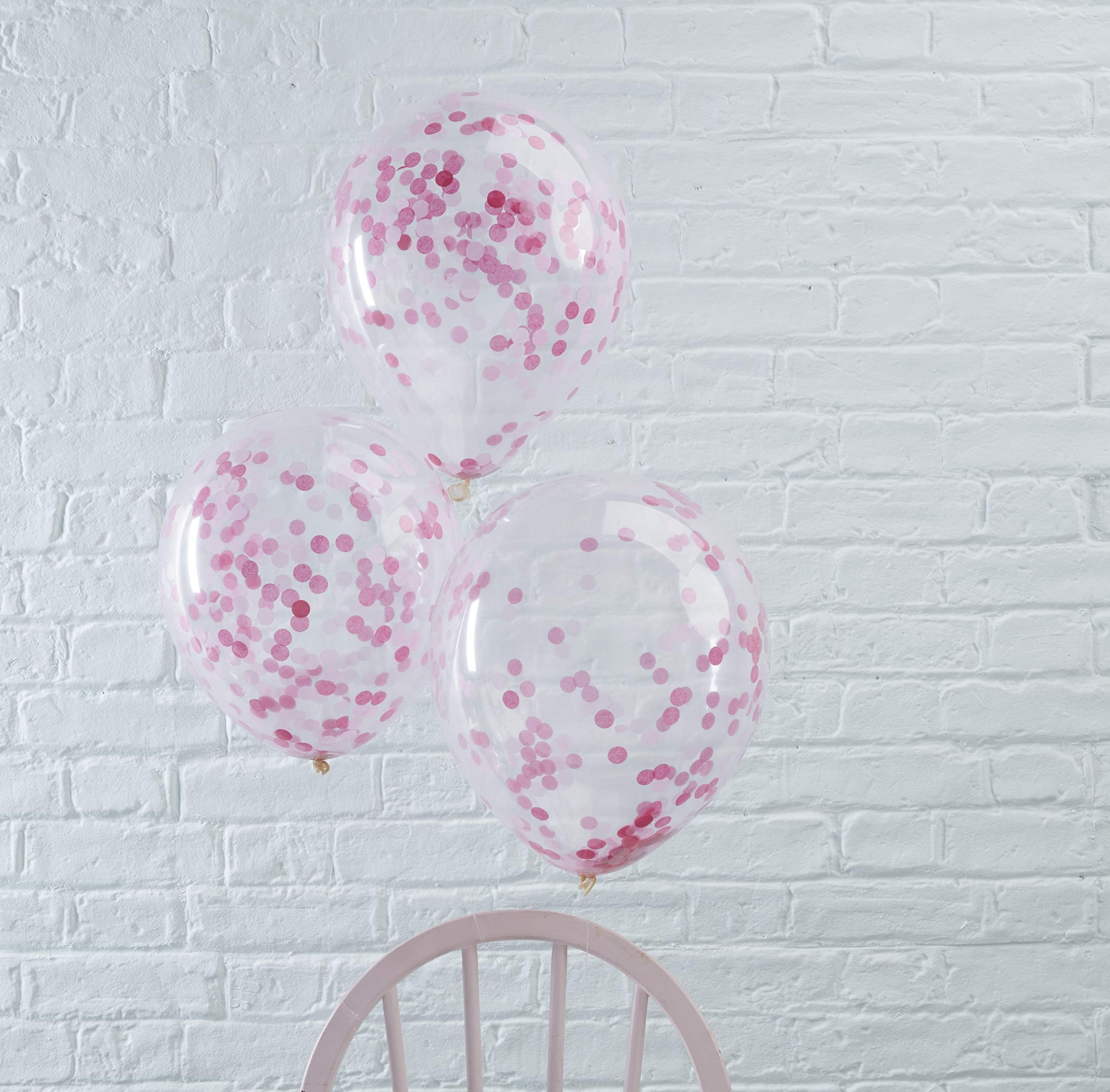 Pink Confetti Balloons