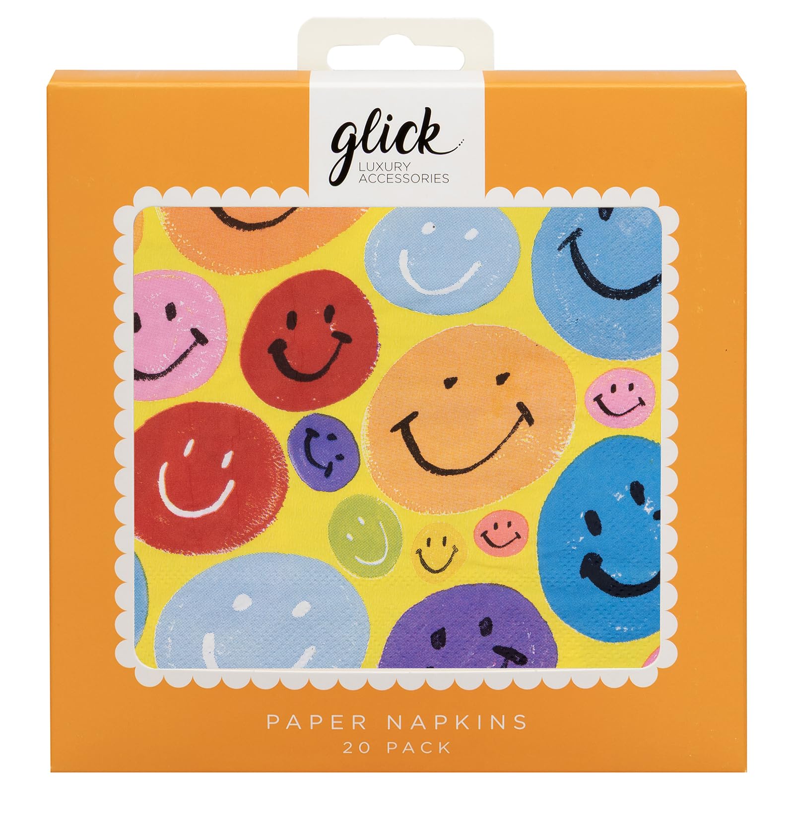 Glick Party Napkins - Smiley Faces - 33 x 33cm - Pack of 20