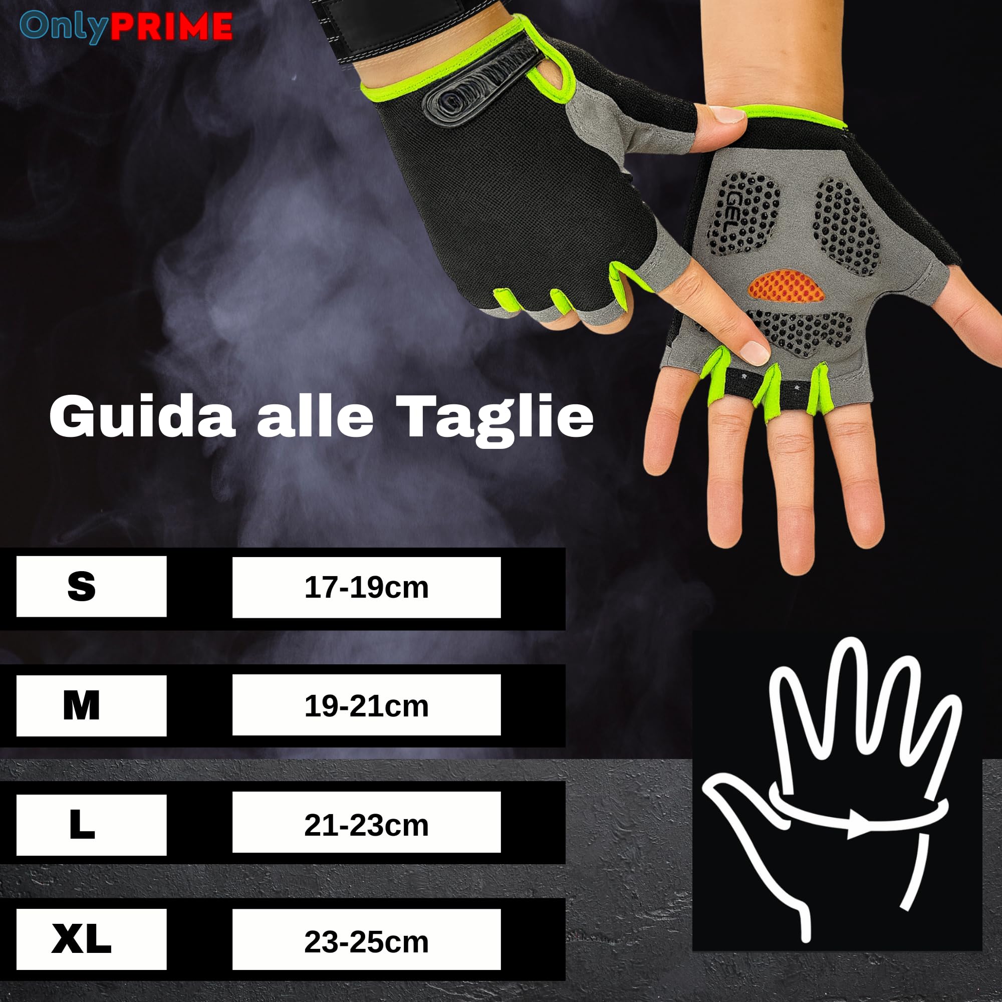 Guanti palestra Unisex con Gel Antiscivolo – Guanti para Palestra, Fitness y Pesas