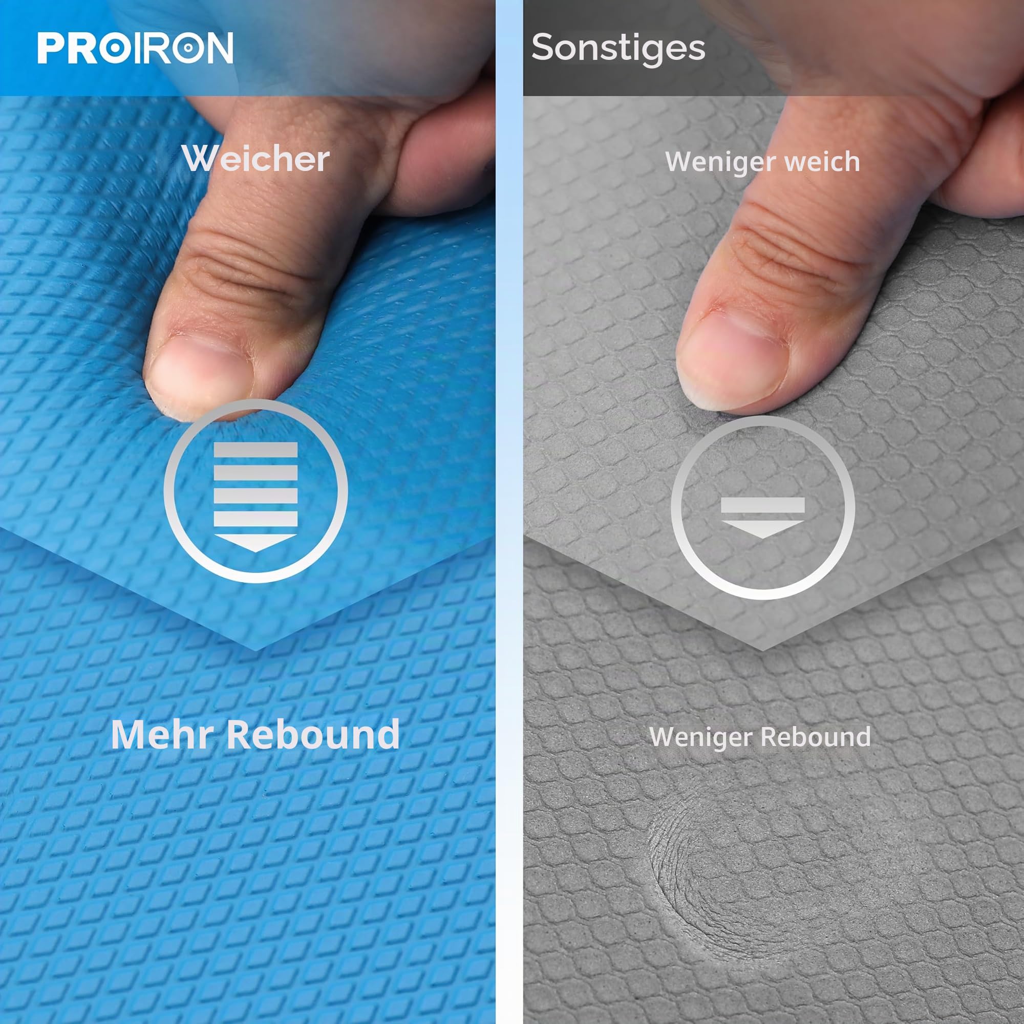PROIRON Balance Pad, Yoga Kissen ideal zum Training von Gleichgewicht, Stabilität und Koordinationstraining I Balancekissen Physiotherapie Trainer | wackelkissen | Sport Kissen