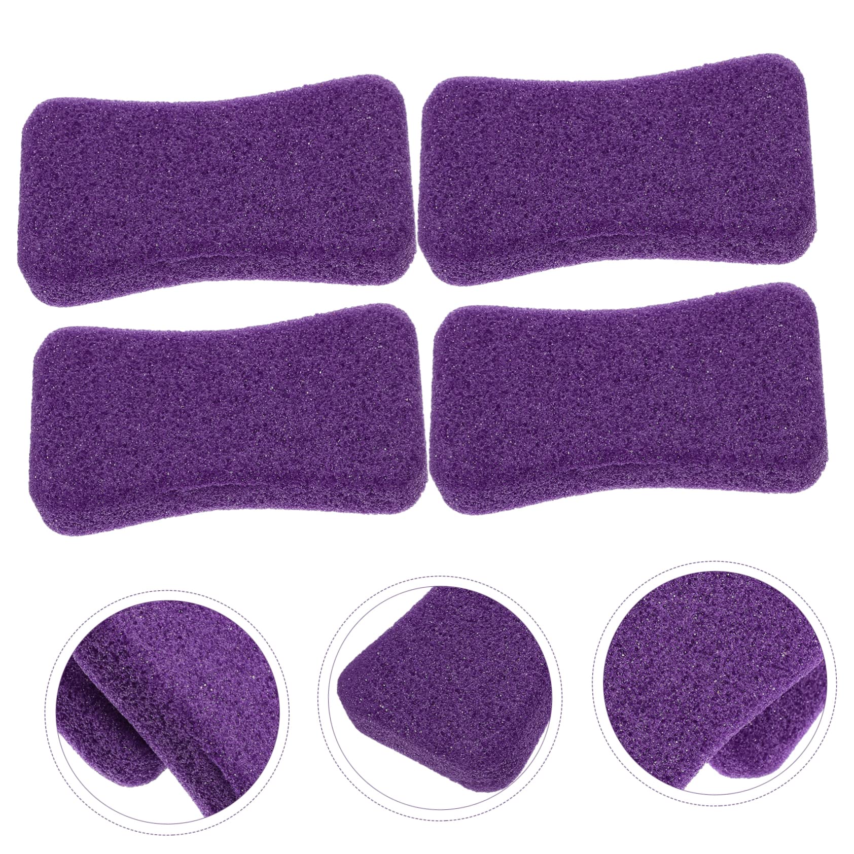 FRCOLOR 16 Pz Pietra Pomice Scrubber Per Pietre Ai Piedi Raspa Per Pedicure Rimozione Esfoliante Strumenti Per Pedicure Piedi Lavapavimenti e Piede File Di Pelle Morta Pu Viola Trucco