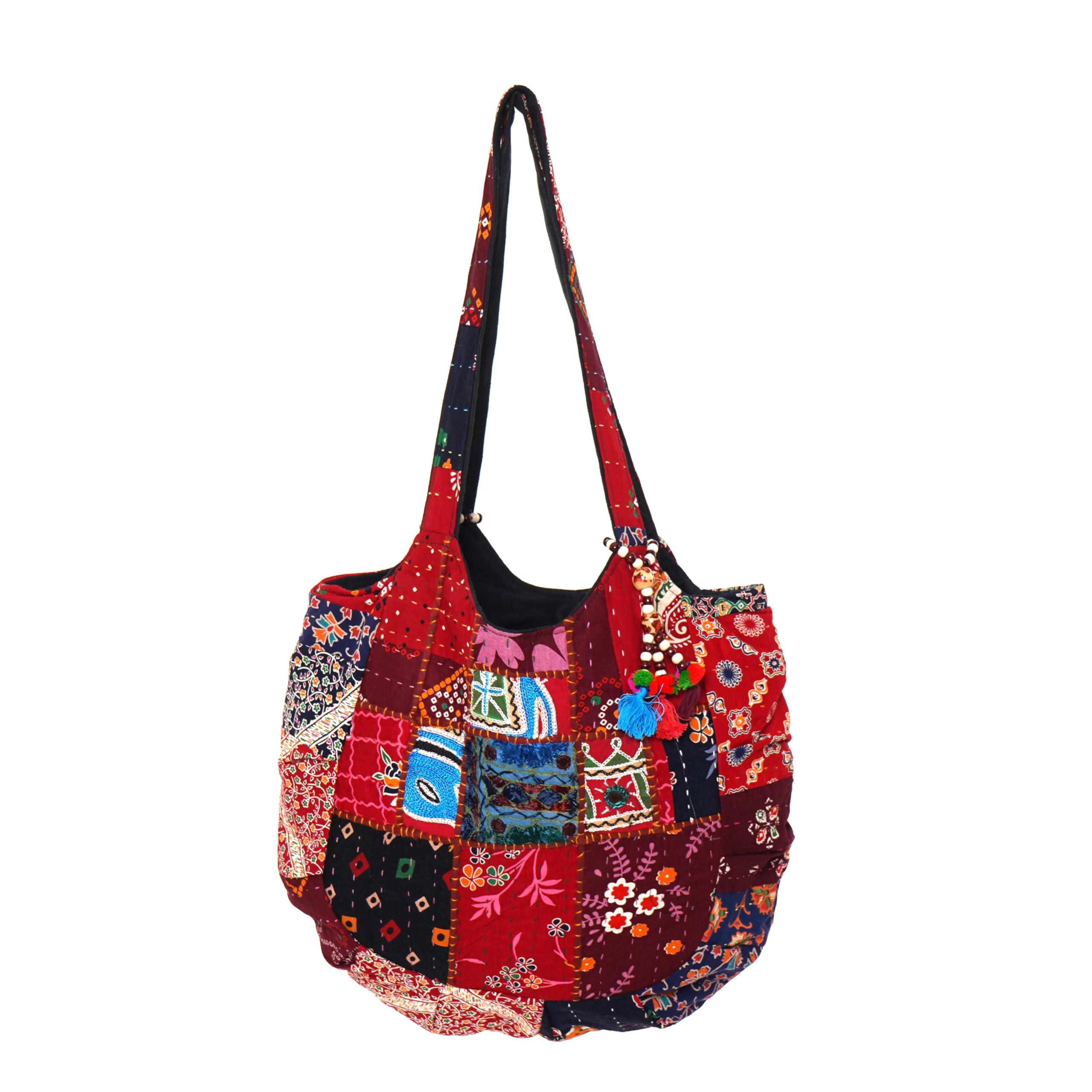 VM ANTIQUE DECOR Large Pink Canvas Shoulder Bag, Handbag, Unique Tote, Quilt Vintage, Beach Travel, Summer Casual, Spacious, Top Handle (1 Style) (B0D9FBQP6S) Amazon Price History, Amazon Price Tracker
