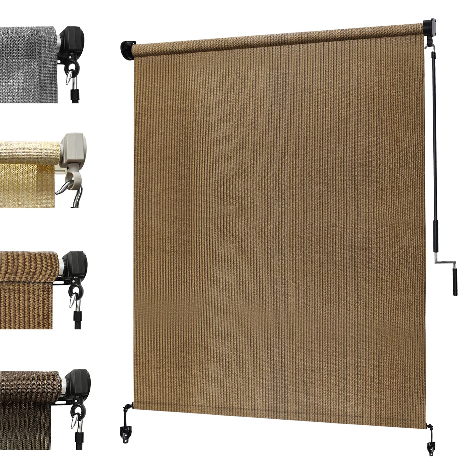 KANAGAWA Walnut Outdoor Roller Shade