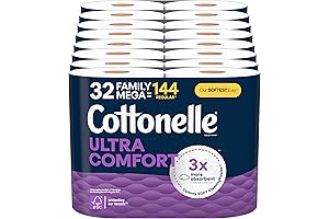 Charmin Ultra Soft Toilet Paper, 12 Mega Roll (32 Family Mega Rolls...