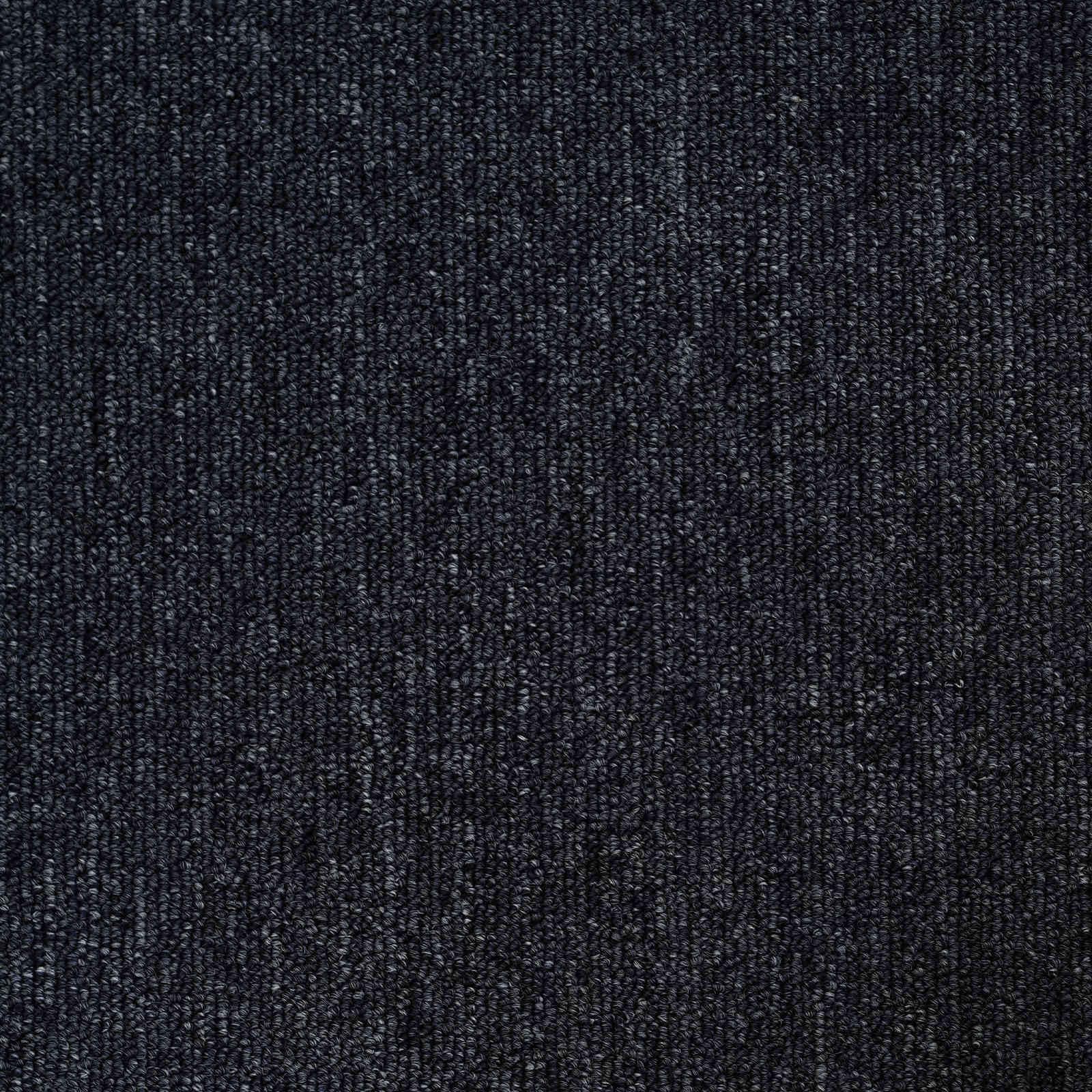Płytki dywanowe ciemnoszare 50 x 50 cm 20 sztuk PP i bitum | Powierzchnia przypominająca pętelki, dźwiękochłonna, zdejmowana, do sypialni i salonu