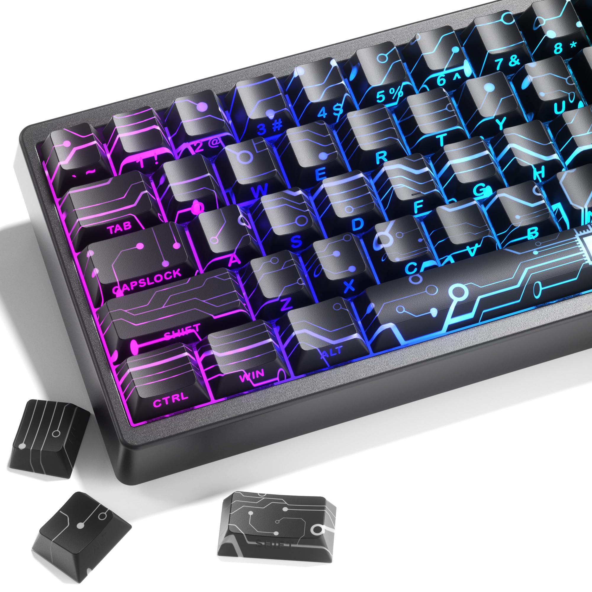 Amazon.com: XVX Double Shot PBT Keycaps, Side Printed Shine