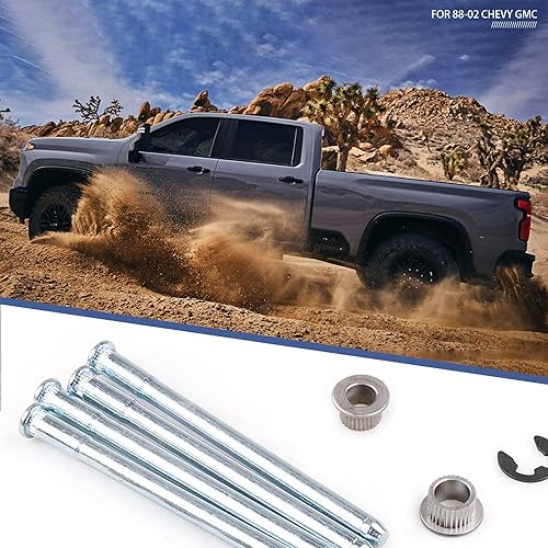 Miniatura 6 de Kit de 16 pasadores de bisagra de puerta de automóvil, kit de reparación de buje y pasador de bisagra de puerta estabilizada a prueba de óxido y