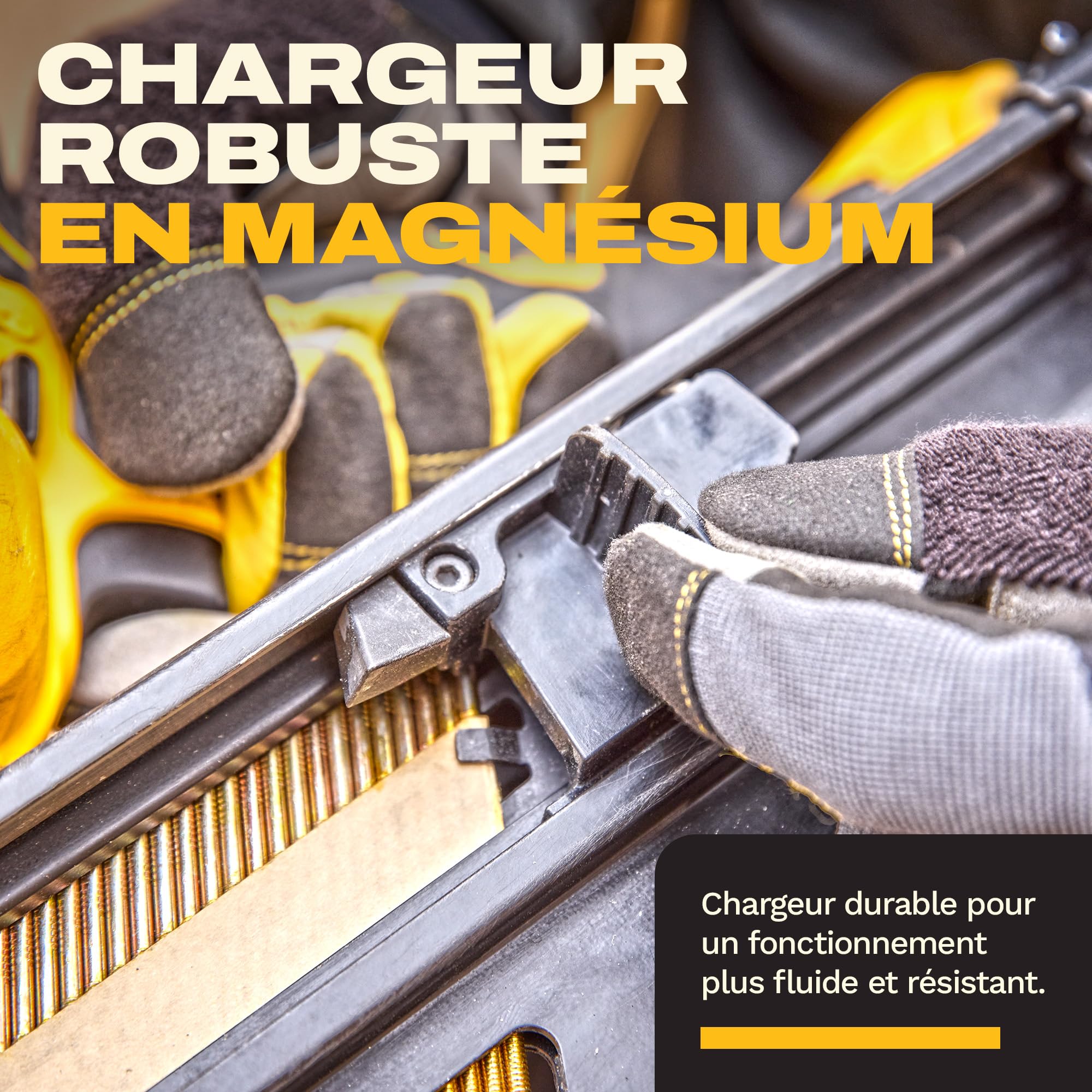 DEWALT 18V XR Cloueur de Charpente Brushless Nouvelle Génération, Outil seul, DCN950N-XJ