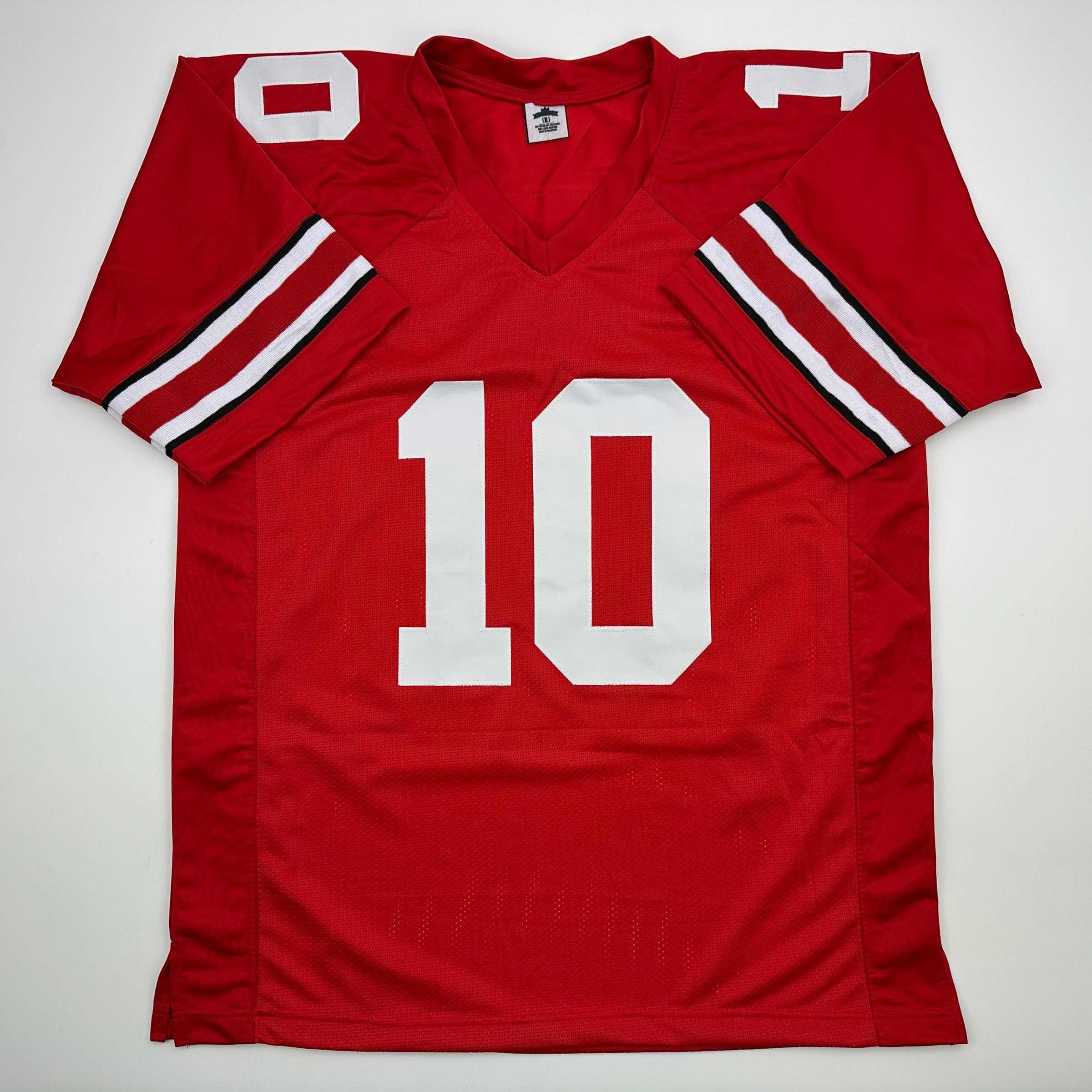 Facsimile Autographed Julian Sayin Ohio State Red Reprint Laser