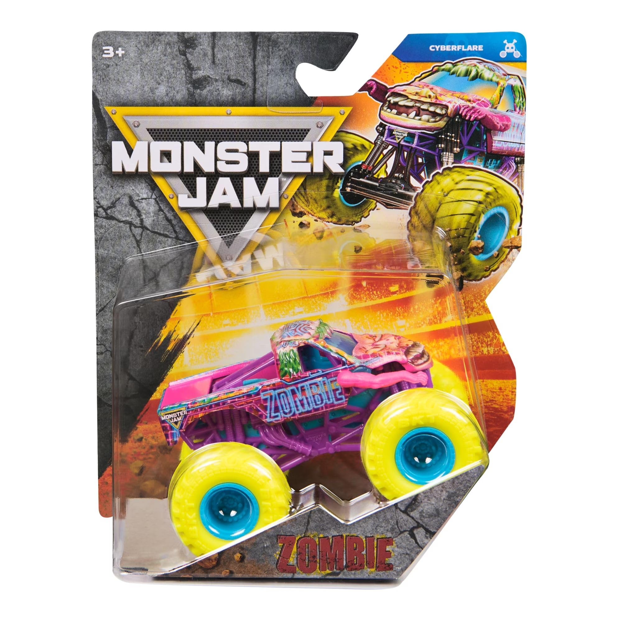 Monster Jam 2026 Official 1:64 Diecast Truck Series 45 Cyberflare