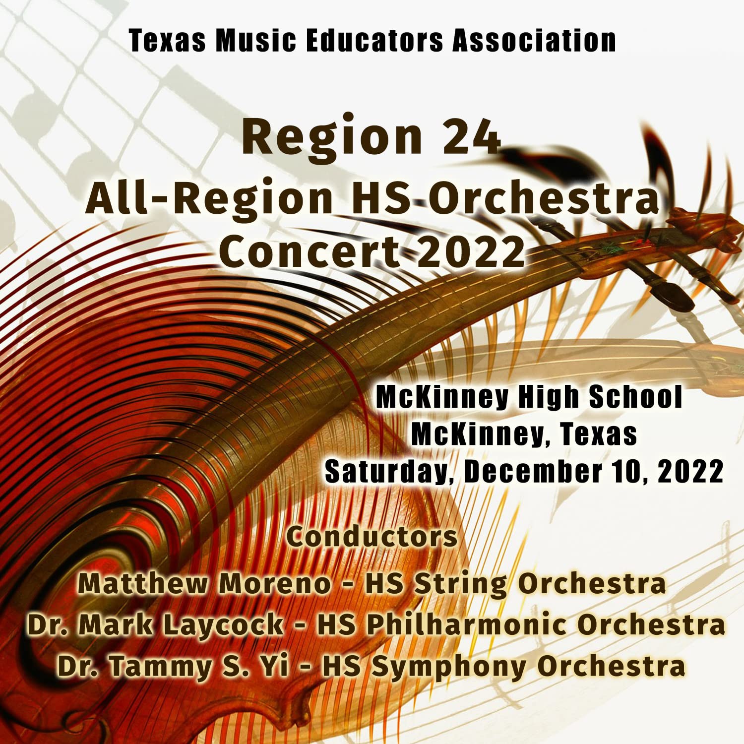 Texas Music Educators Association Region 24 High School Philharmonic Orchestra