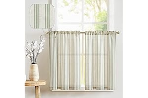 Green Striped Curtains: Farmhouse Charm for Your Home