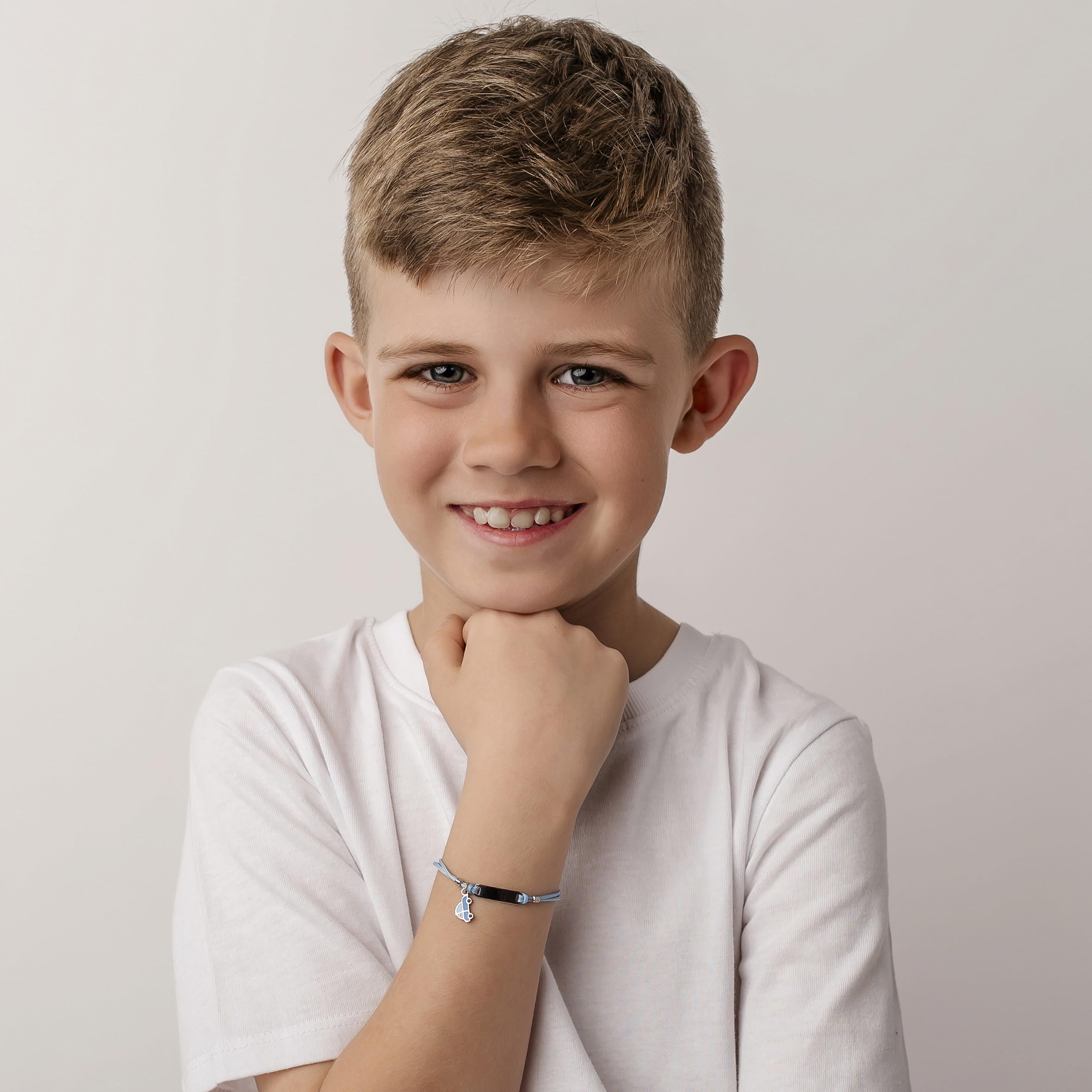 Sakrami 925 Sterling Silber Armband Kids Collection + Personalisierte Geschenkbox - Armband für Geburt Kommunion oder Taufe