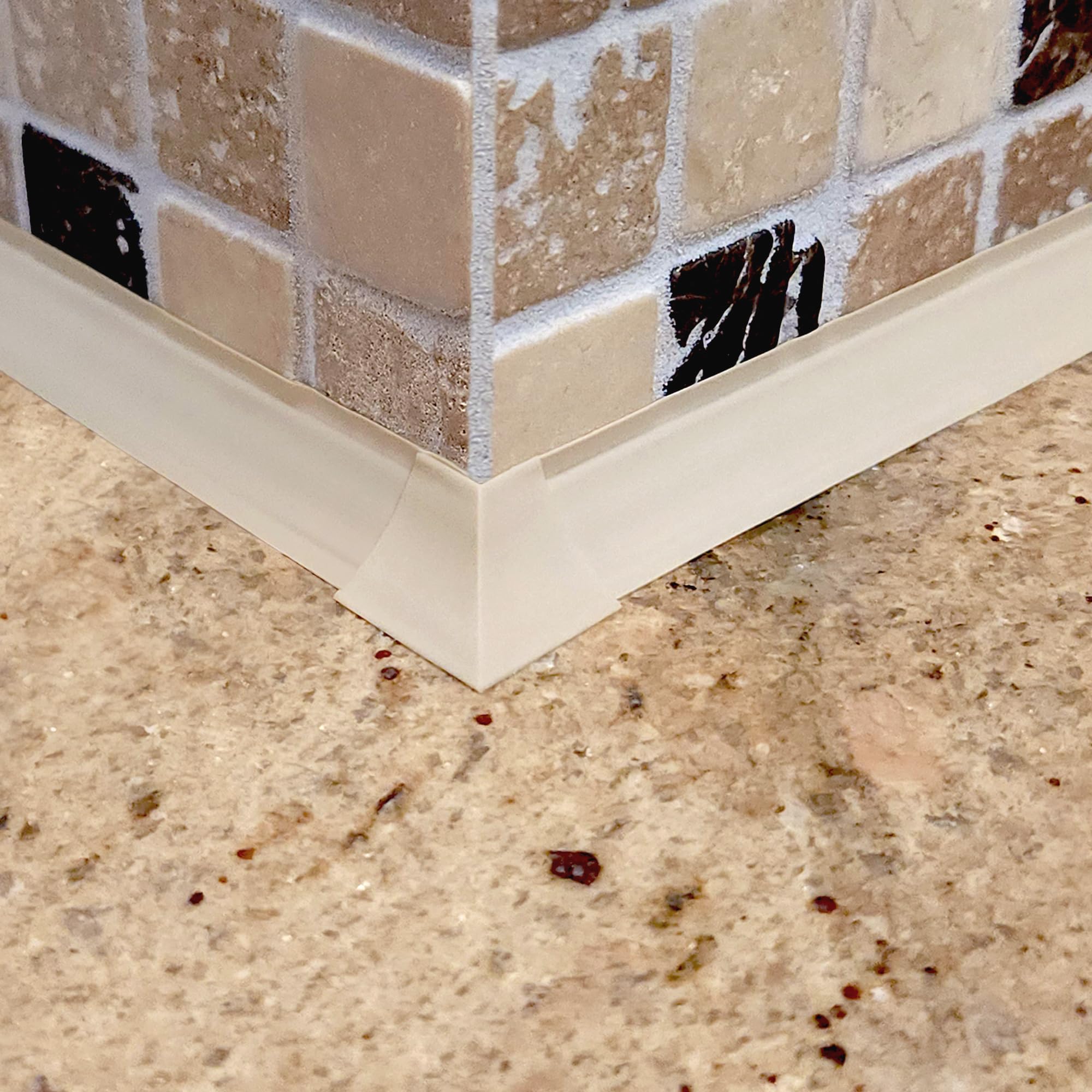 InstaTrim Outside Corners - 10 Ivory 3/4" Wide Caulk Strip Outside Corner Pieces - Trim for Outside Corners - Paintable